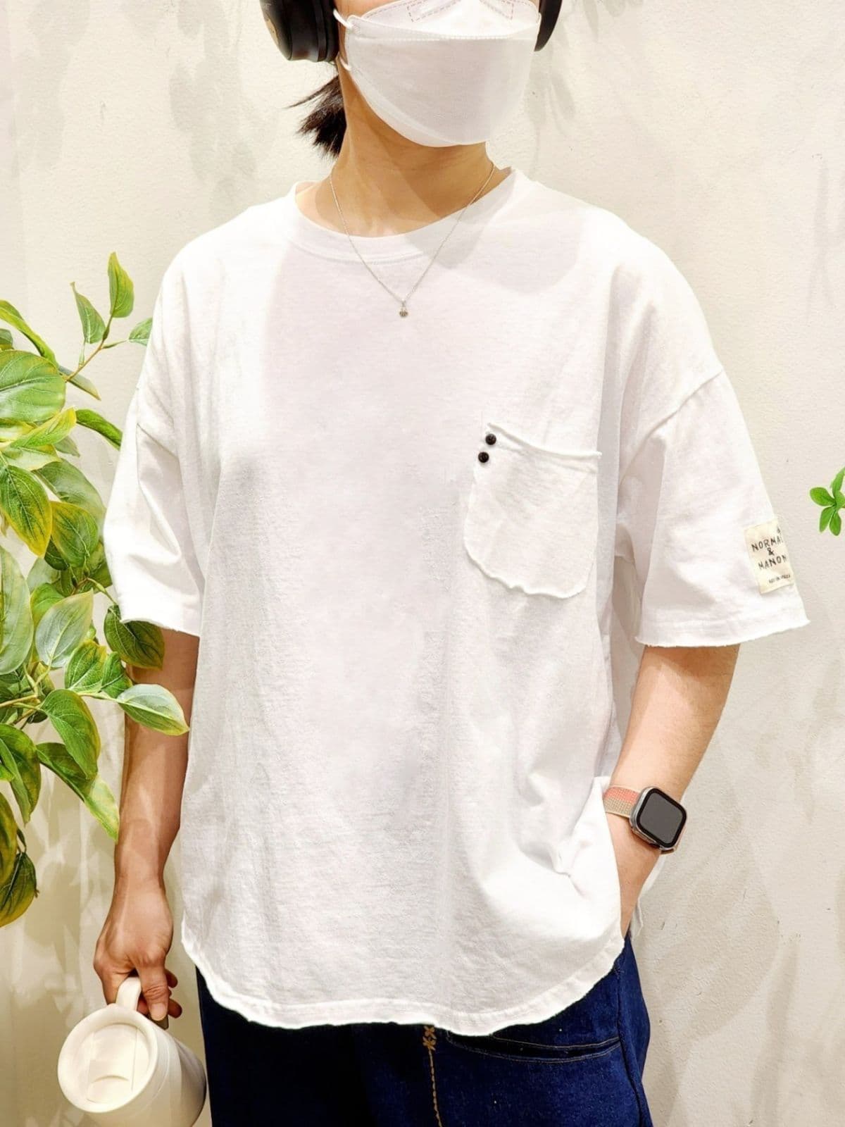 SS Normal 20 Counterlayer Crisp Tee Free Size 77 Available Washed Basic Tee Spring Summer Transitional Short Sleeve Tee - 이미지 8