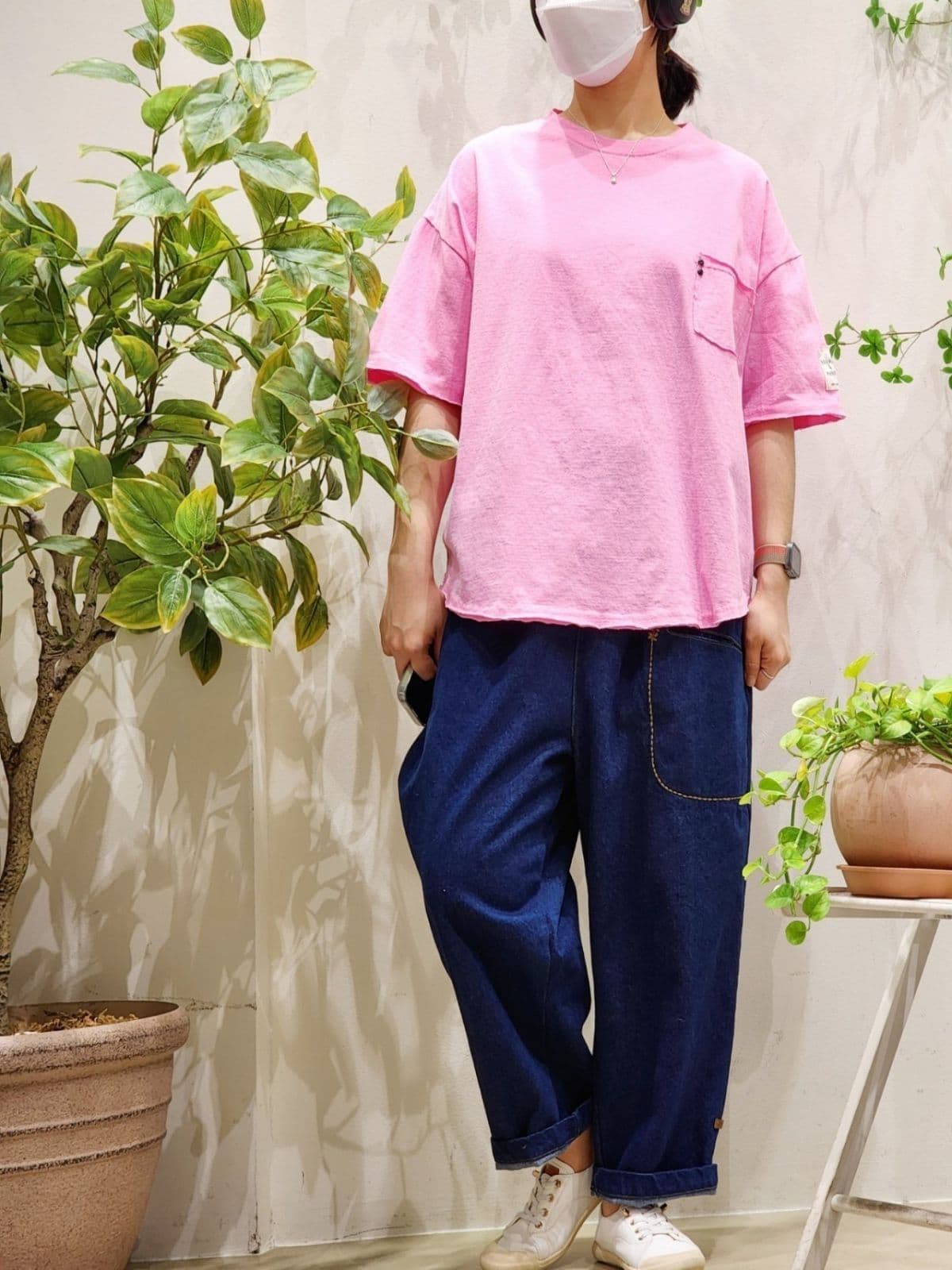 SS Normal 20 Counterlayer Crisp Tee Free Size 77 Available Washed Basic Tee Spring Summer Transitional Short Sleeve Tee - 이미지 12
