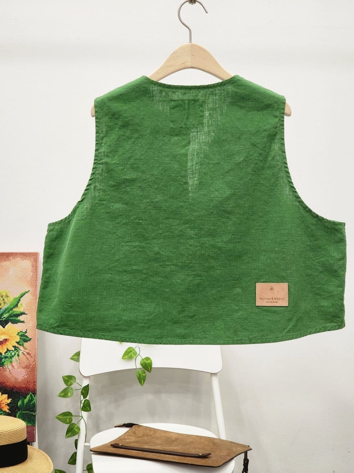 26SS) Bio-Linen 8-Count Vest, Free Size 77 Fit, Summer Vest, Linen Vest - 이미지 6