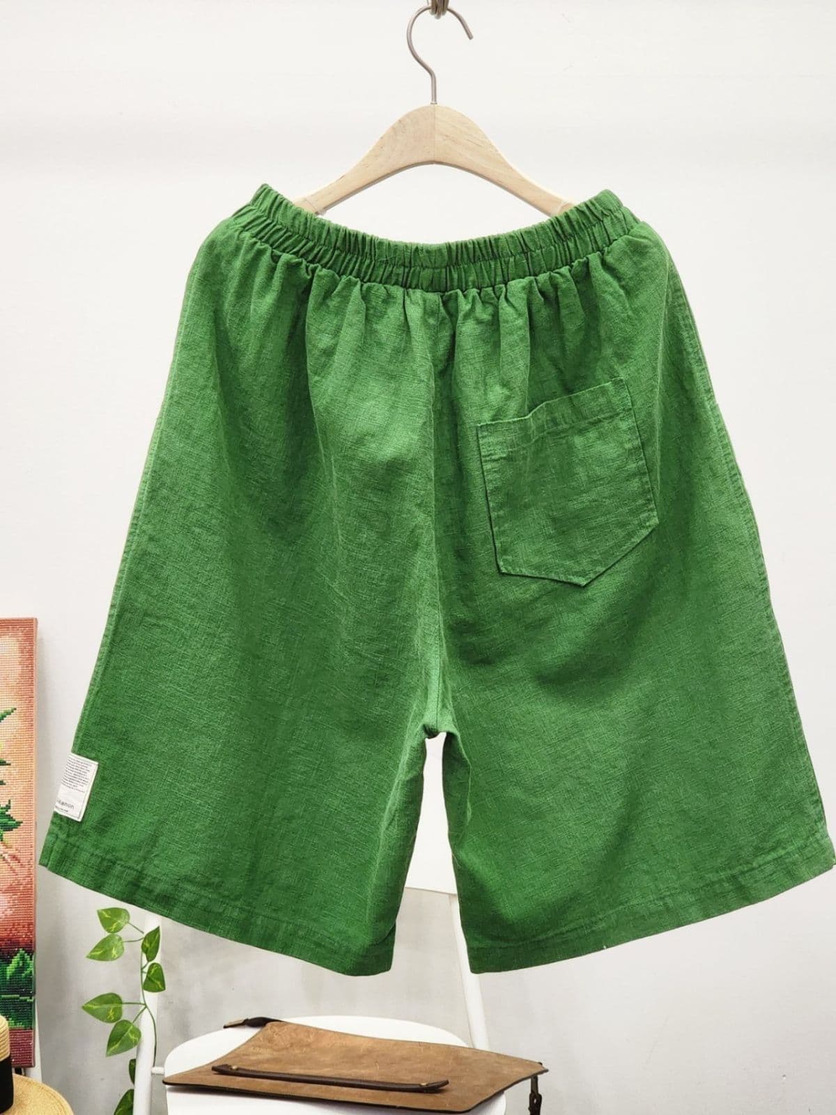 26SS) BIO Linen 8-Count Cut-out 6/8 Length Shorts Fits Size 77 Summer Shorts Linen Shorts Linen Pants - 이미지 6