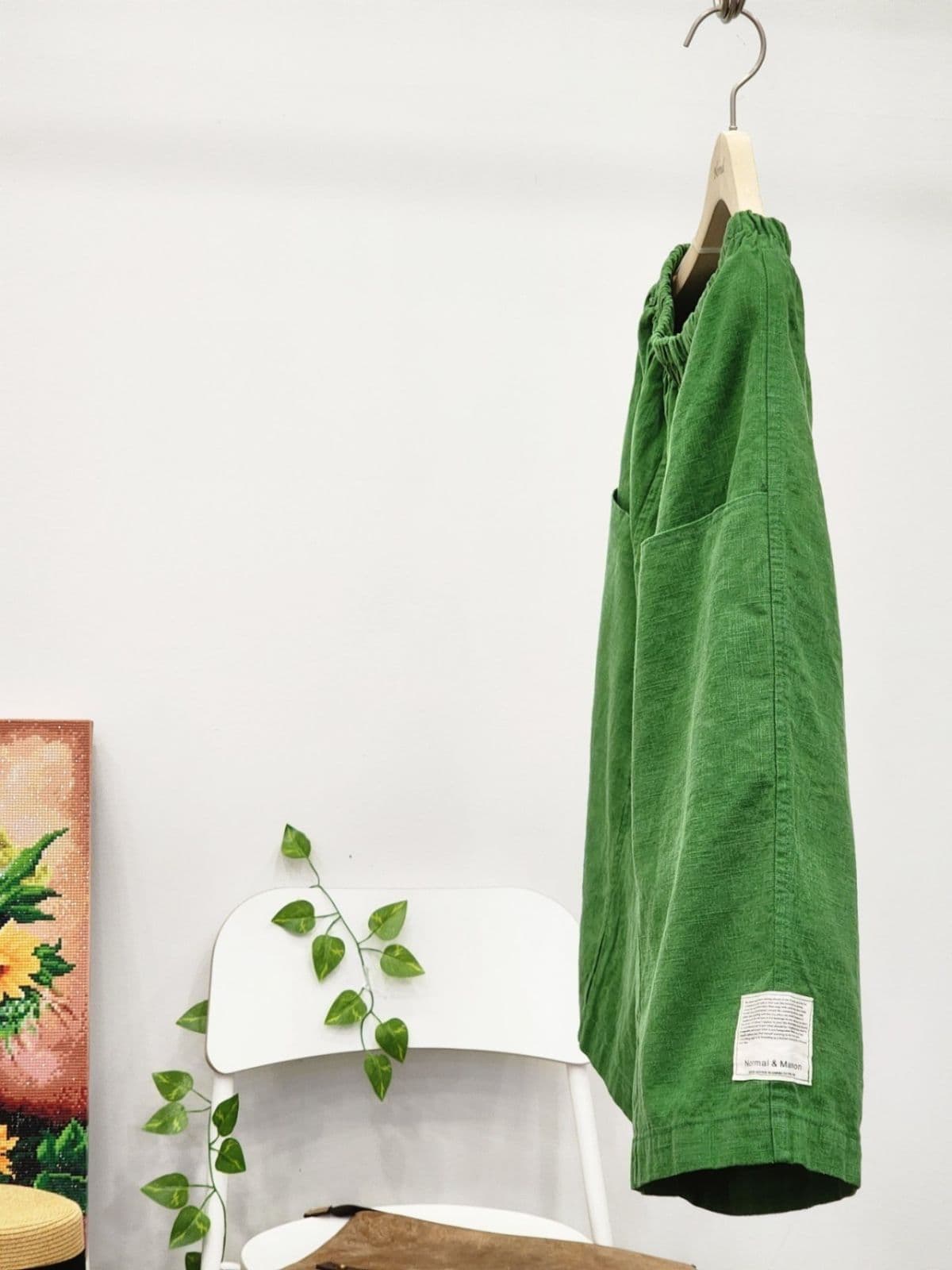 26SS) BIO Linen 8-Count Cut-out 6/8 Length Shorts Fits Size 77 Summer Shorts Linen Shorts Linen Pants - 이미지 5