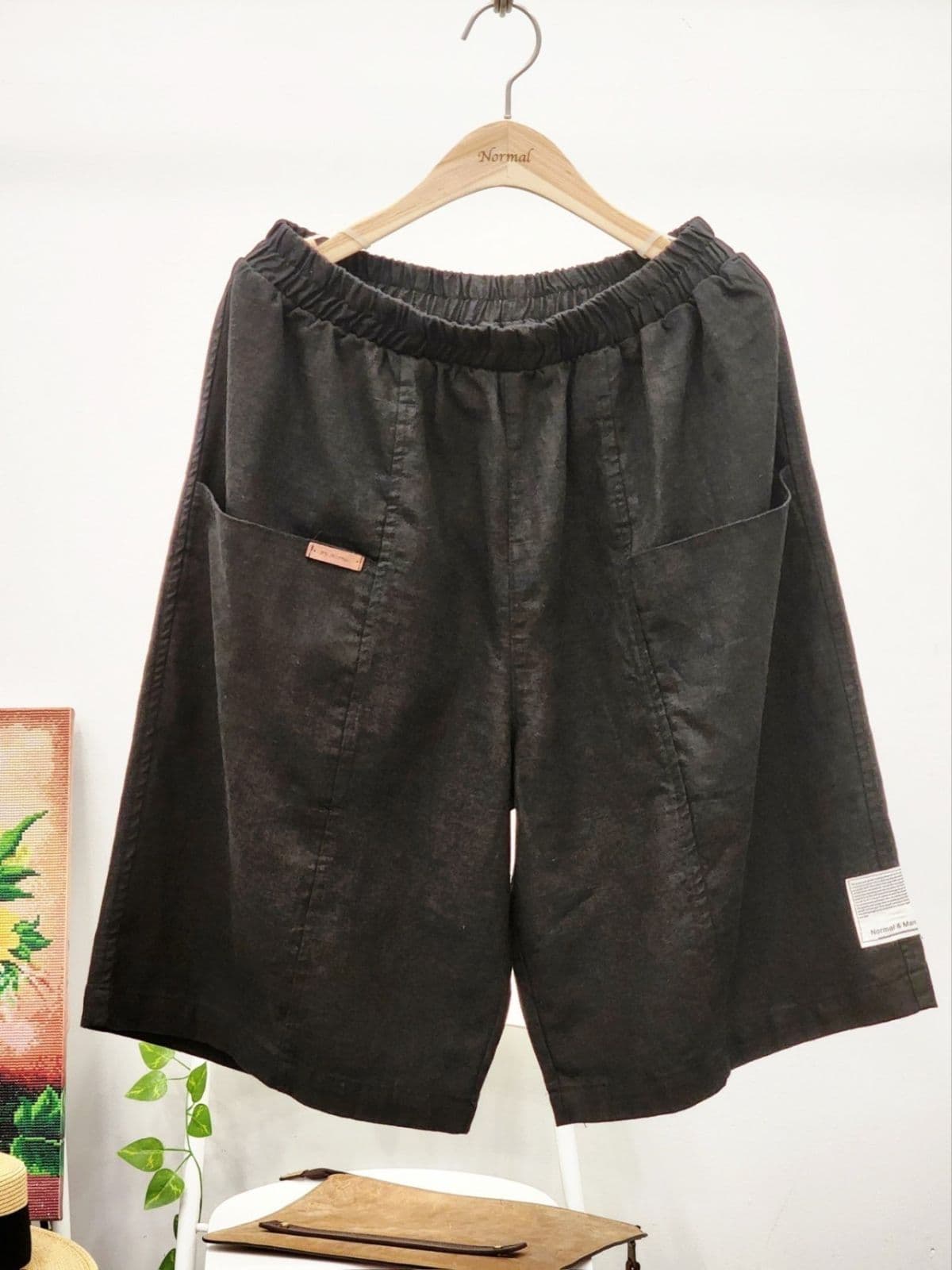 26SS) BIO Linen 8-Count Cut-out 6/8 Length Shorts Fits Size 77 Summer Shorts Linen Shorts Linen Pants - 이미지 11