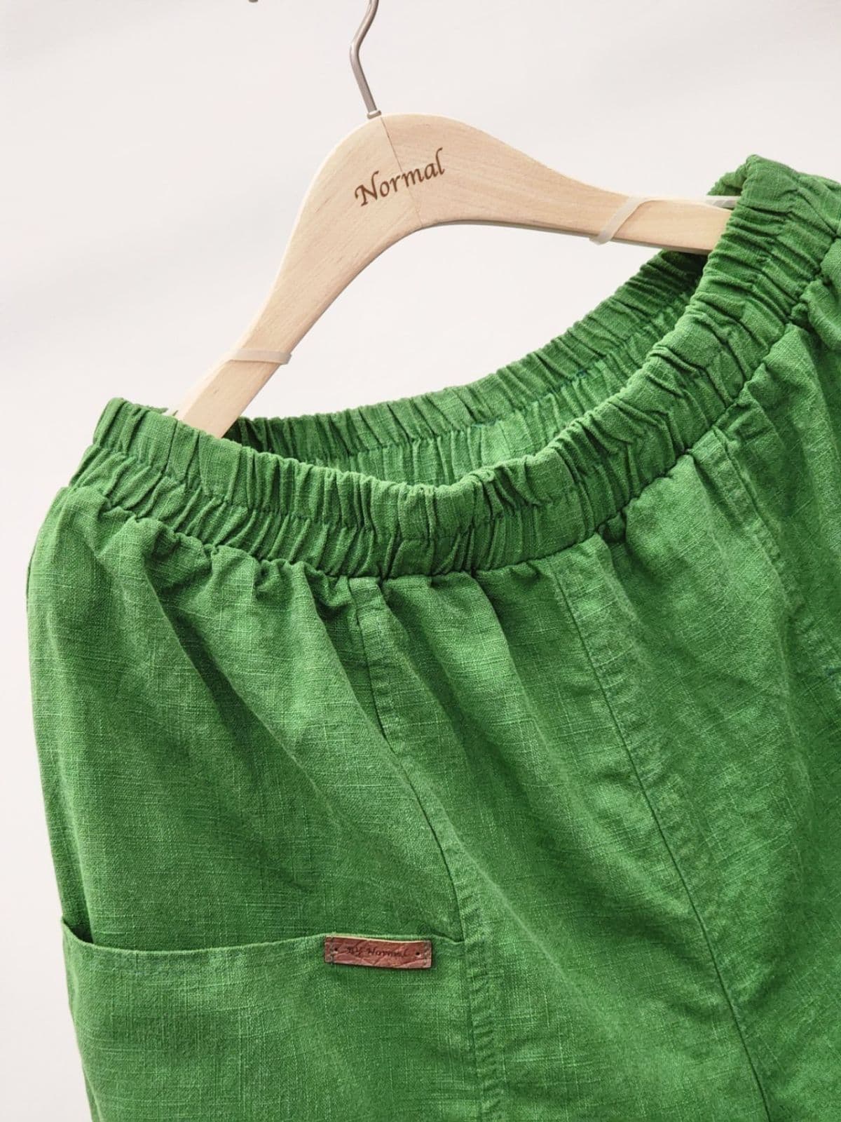 26SS) BIO Linen 8-Count Cut-out 6/8 Length Shorts Fits Size 77 Summer Shorts Linen Shorts Linen Pants - 이미지 4