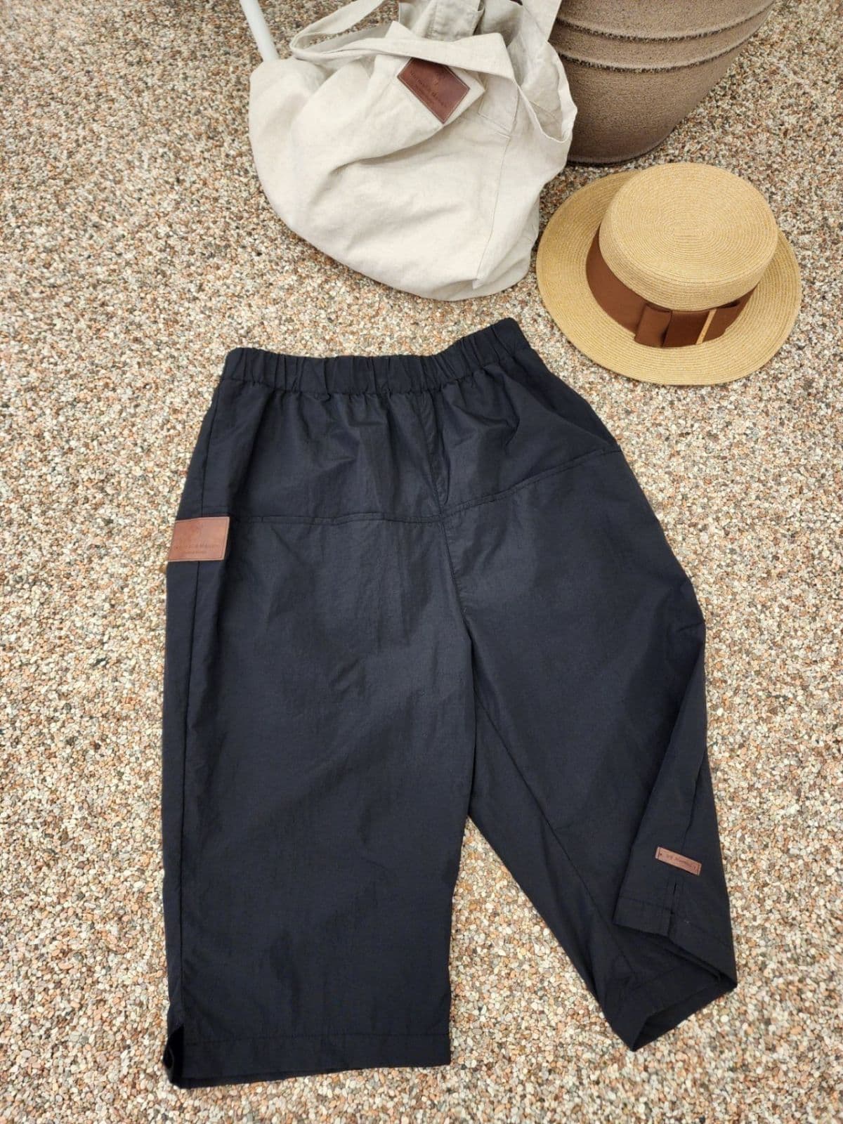 26SS) Summer Cool Vintage Slit 3/4 Length Pants Free Size (Suitable for Size 77) Summer Pants, Shake Off, Crispy - 이미지 18