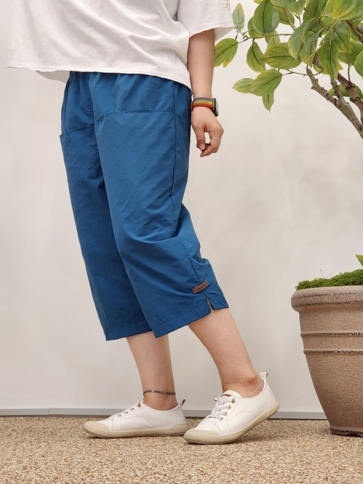 26SS) Summer Cool Vintage Slit 3/4 Length Pants Free Size (Suitable for Size 77) Summer Pants, Shake Off, Crispy - 이미지 10