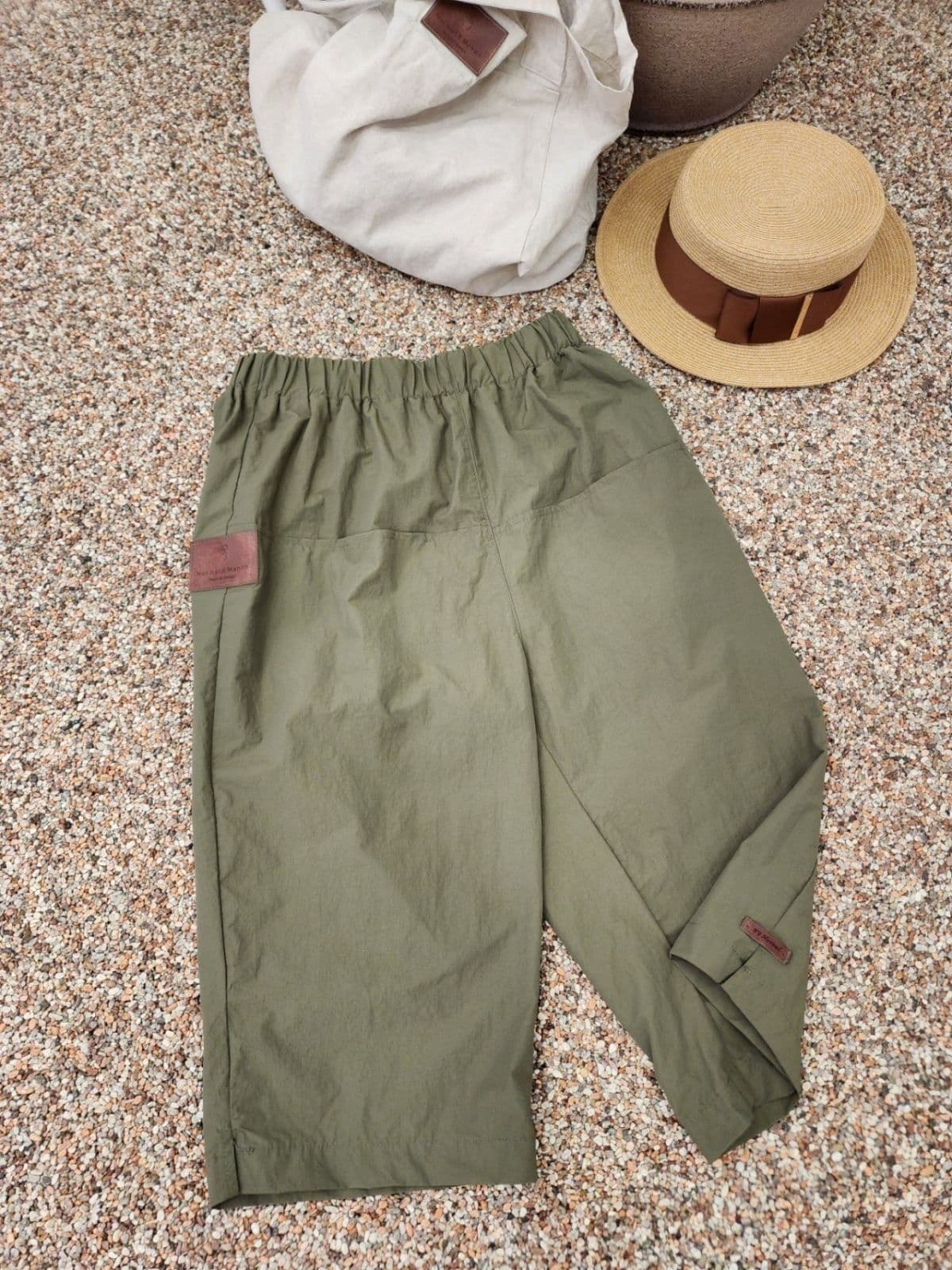 26SS) Summer Cool Vintage Slit 3/4 Length Pants Free Size (Suitable for Size 77) Summer Pants, Shake Off, Crispy - 이미지 16