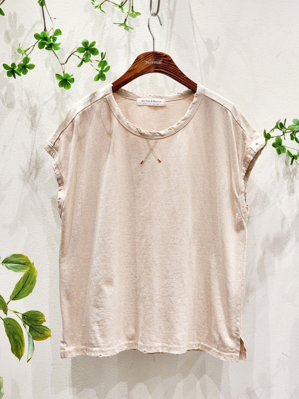 Four Seasons SS) Vintage Sleeveless Top (Free Size 77 Available) Basic T-shirt, Plain T-shirt, Sleeveless Summer T-shirt for Inner Wear - 이미지 12