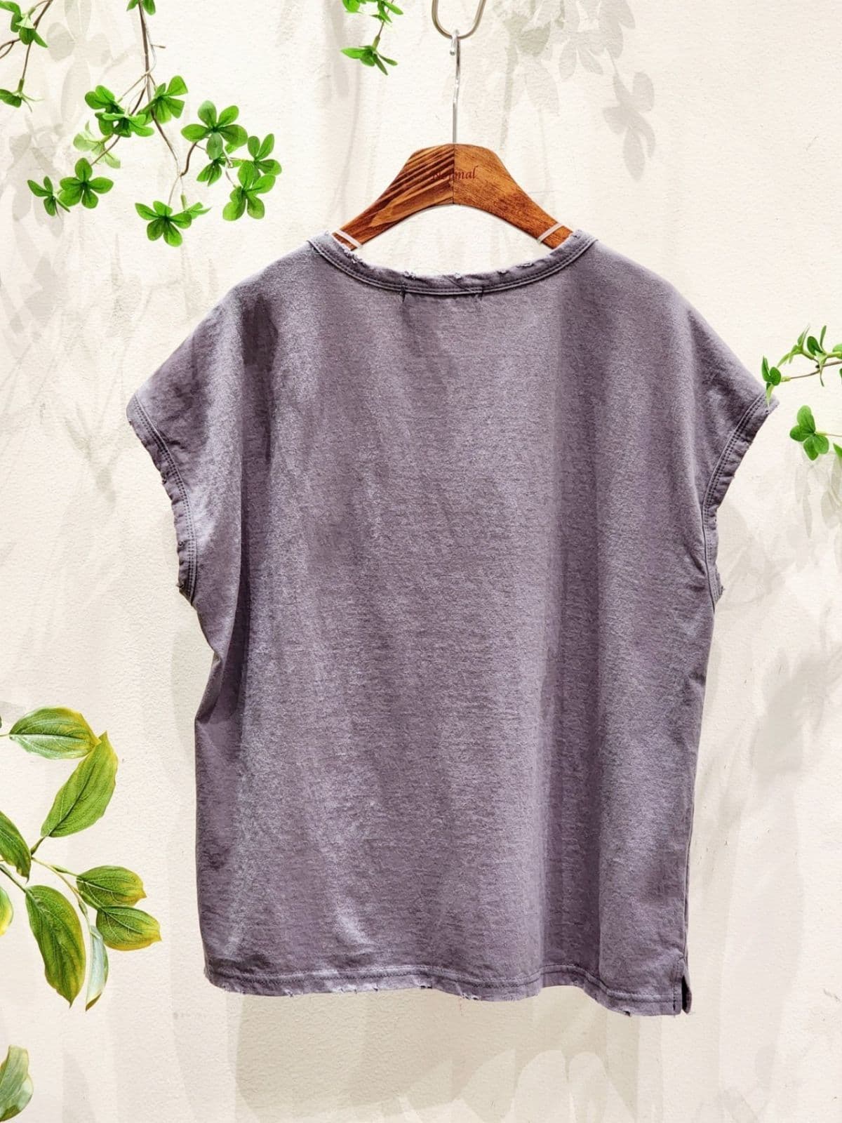 Four Seasons SS) Vintage Sleeveless Top (Free Size 77 Available) Basic T-shirt, Plain T-shirt, Sleeveless Summer T-shirt for Inner Wear - 이미지 17