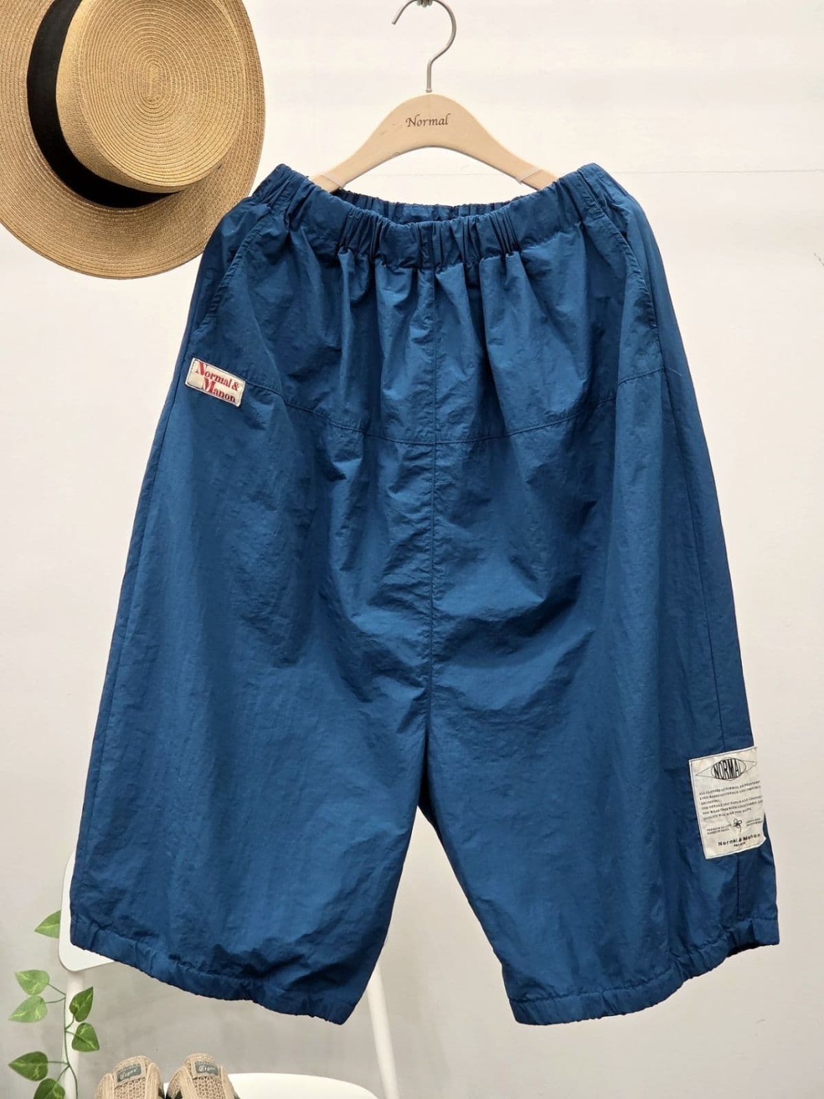 26SS) Vintage Aladdin 3/4 Baggy Pants (Size 7.5) Summer Pants Crinkle Lightweight Shorts - 이미지 12
