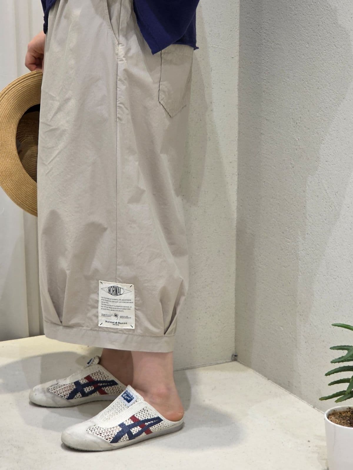 26SS) 40 Biomani Knee-length Pants (Skirt-pants) Size 77 Fits Thin Cotton Wide-leg Pants Summer Pants - 이미지 7