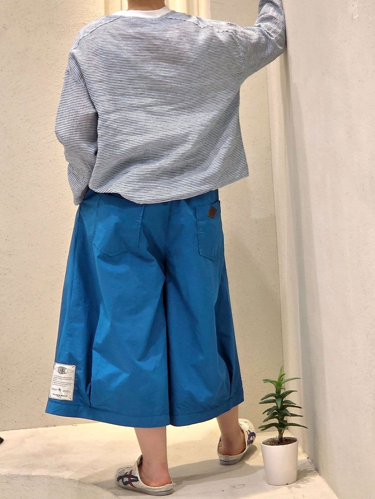 26SS) 40 Biomani Knee-length Pants (Skirt-pants) Size 77 Fits Thin Cotton Wide-leg Pants Summer Pants - 이미지 4
