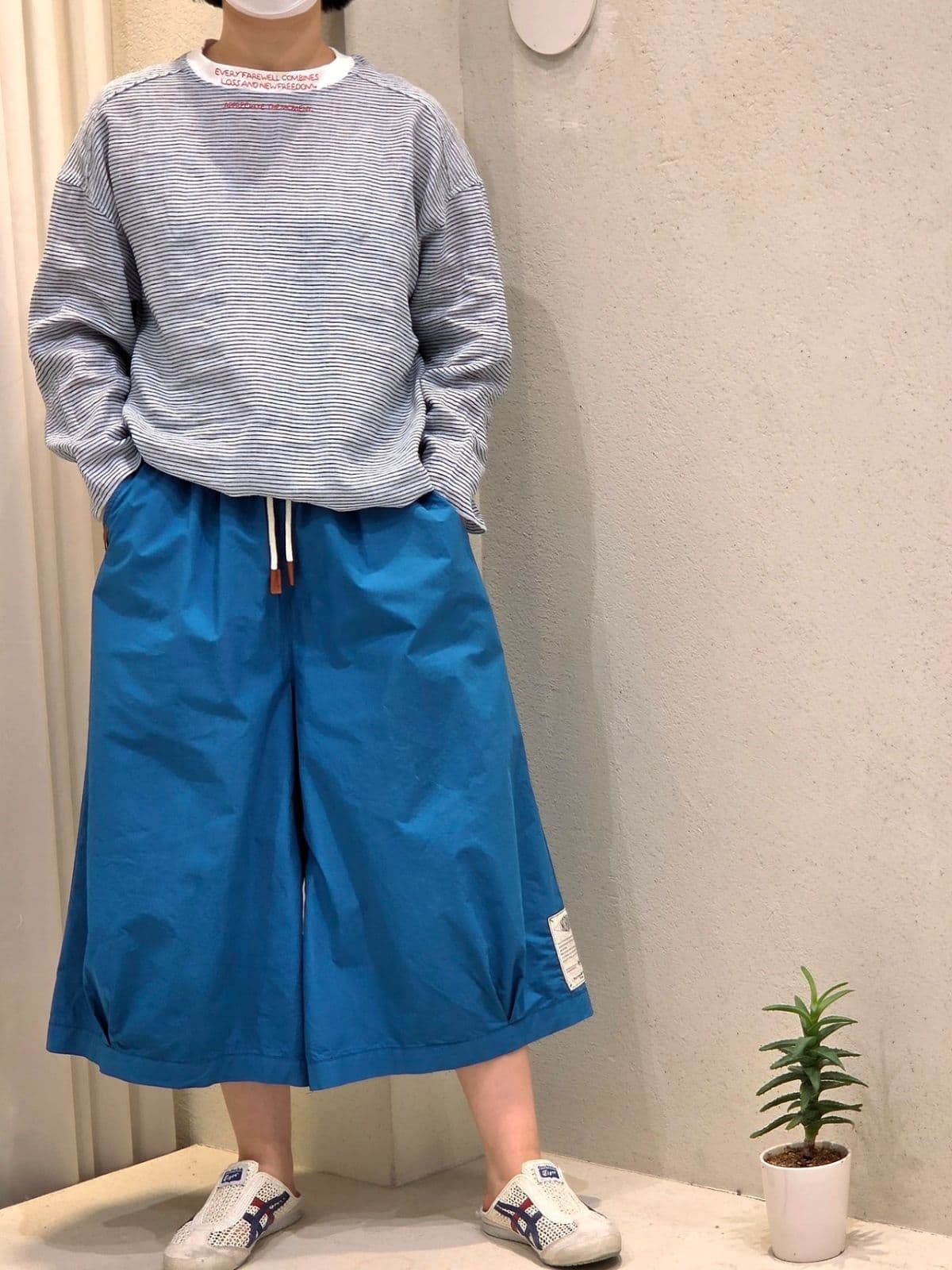 26SS) 40 Biomani Knee-length Pants (Skirt-pants) Size 77 Fits Thin Cotton Wide-leg Pants Summer Pants - 이미지 3
