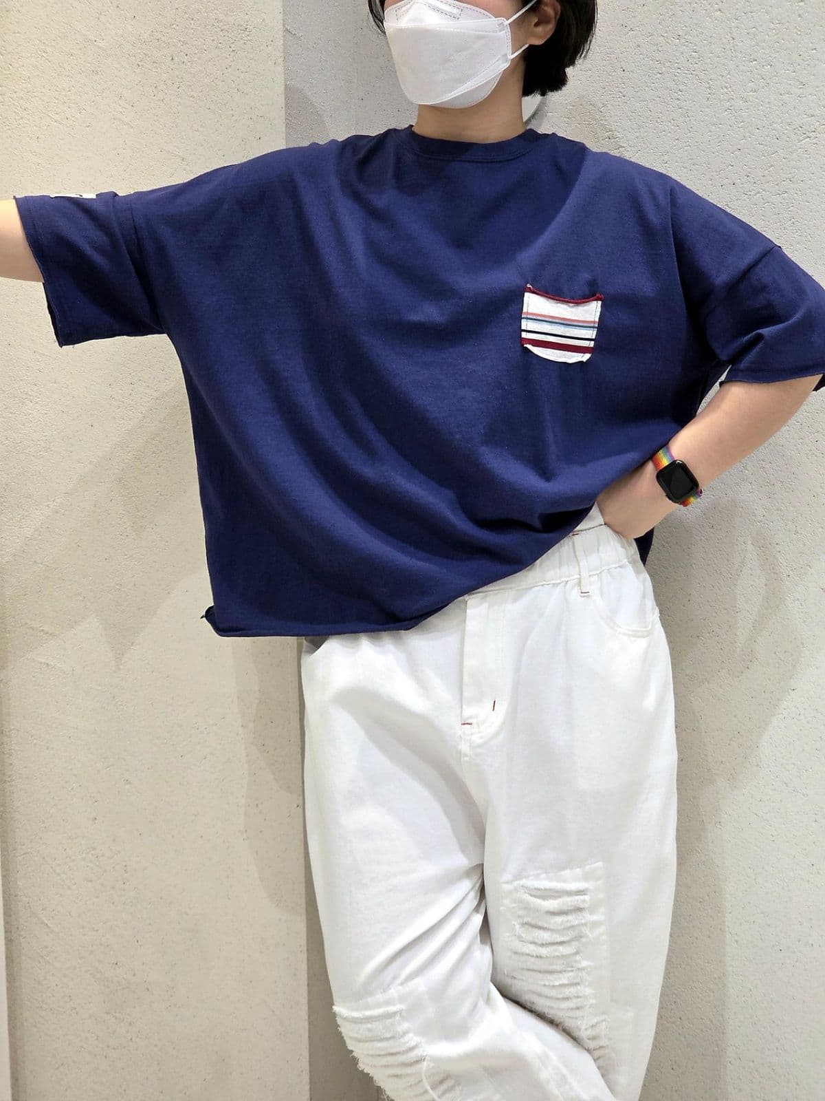 26SS New Arrival) Saekdong Pocket Tee, Free Size (77) Fits Spring/Summer Tee, Summer Short Sleeve Tee, Cotton Tee - 이미지 10