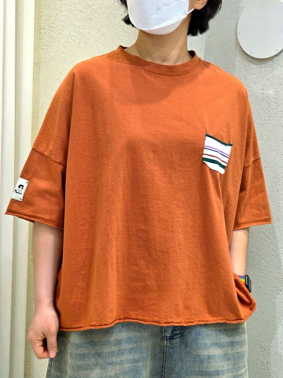 26SS New Arrival) Saekdong Pocket Tee, Free Size (77) Fits Spring/Summer Tee, Summer Short Sleeve Tee, Cotton Tee - 이미지 3