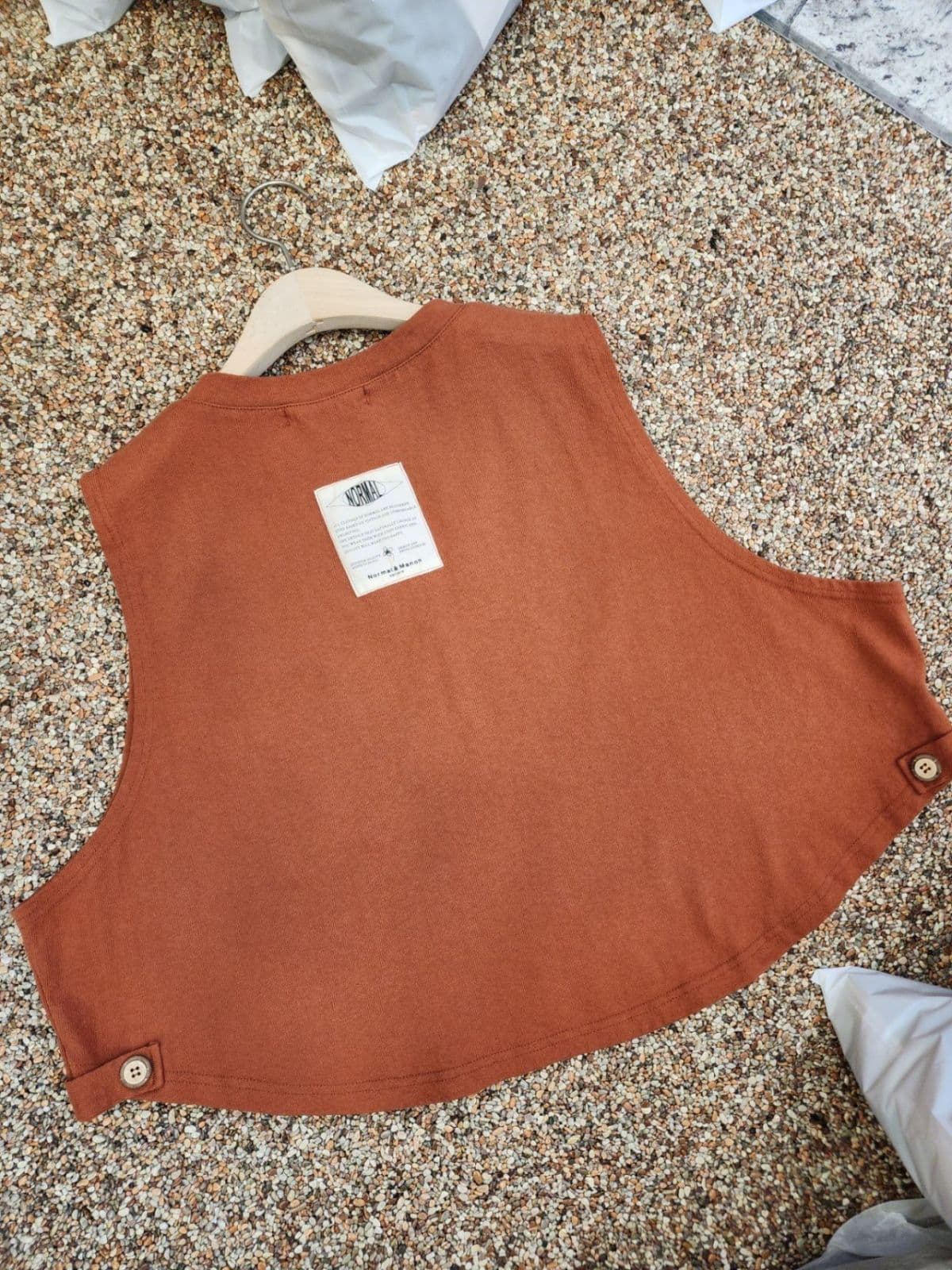 26SS) 10 Singapore Palm Button Vest, Fits Size 77.5, Transitional & All-Season Layering Round Vest - 이미지 5