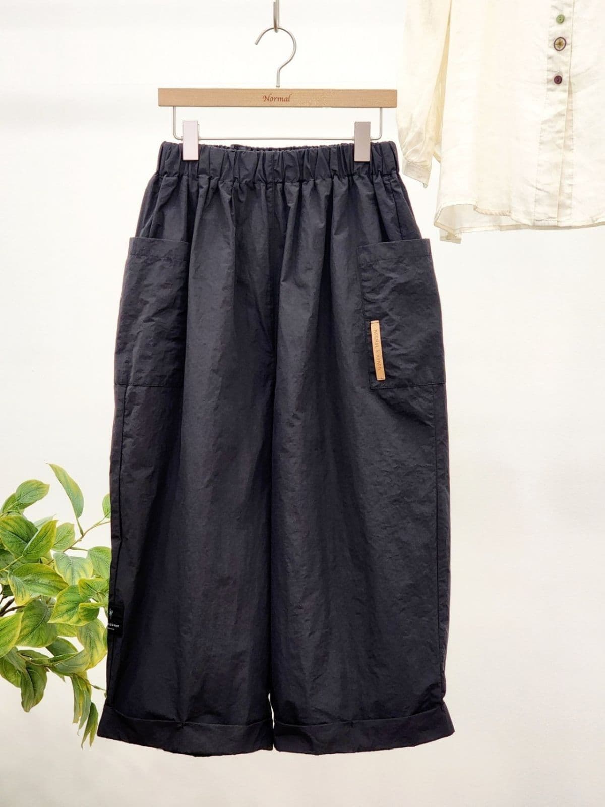 26SS) Summer Cool Vintage Cuff Comfortable Pants Free Size 77 Comfortable Summer Pants Rustling Ultra-lightweight - 이미지 11