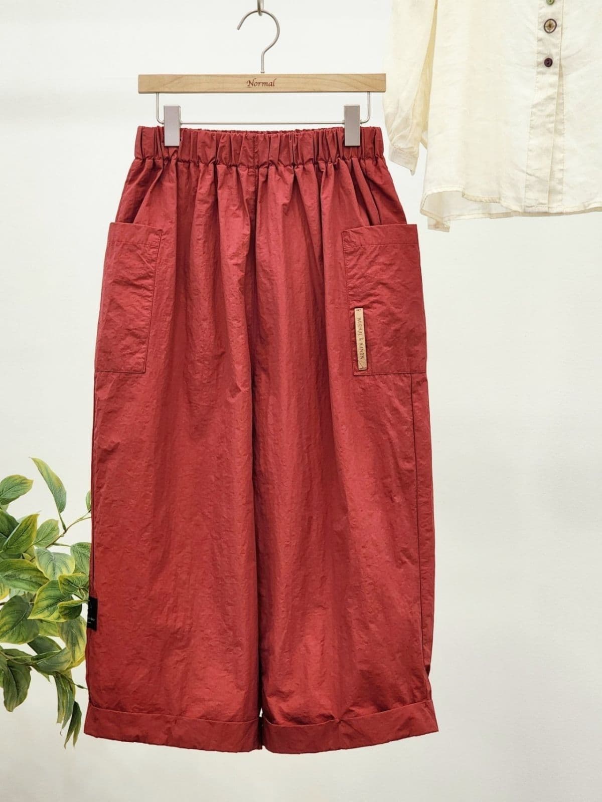 26SS) Summer Cool Vintage Cuff Comfortable Pants Free Size 77 Comfortable Summer Pants Rustling Ultra-lightweight - 이미지 12