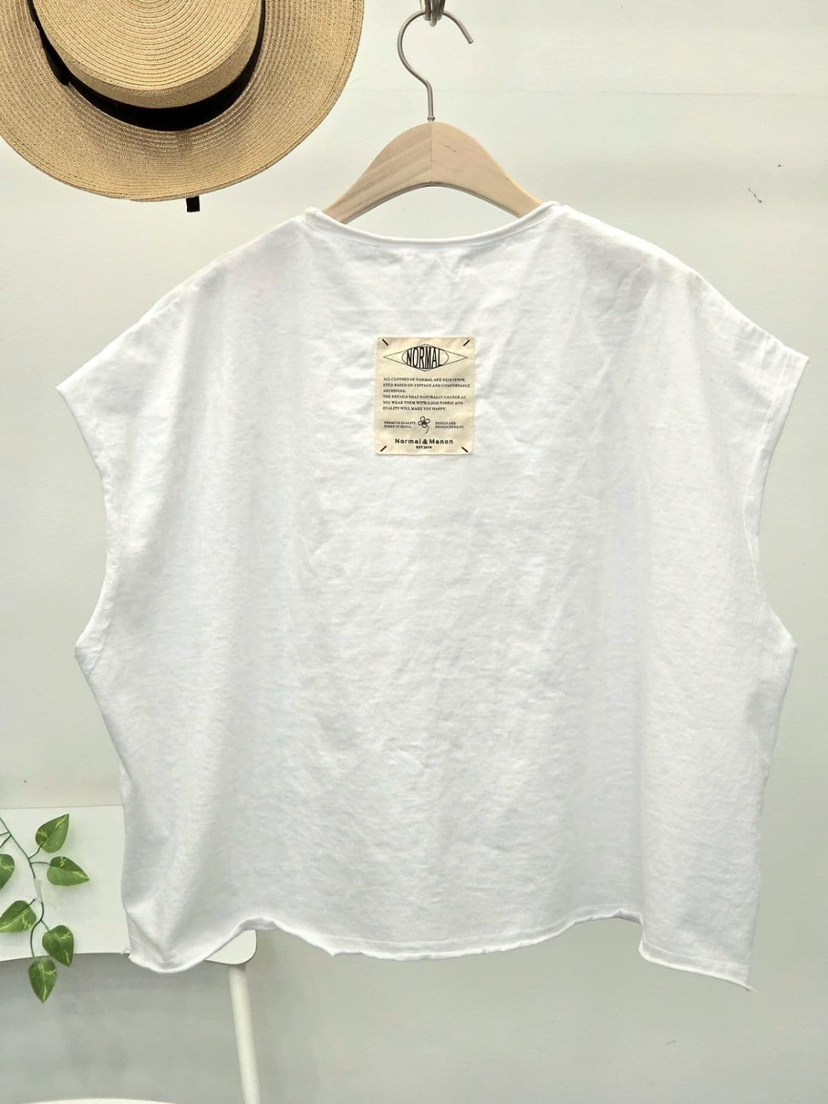 26SS New Arrival) Summer R81 Boxy Tee (Vest) Free Size (Suitable for Size 77.5) Sleeveless Summer Tee (Pants Sold Separately) - 이미지 11