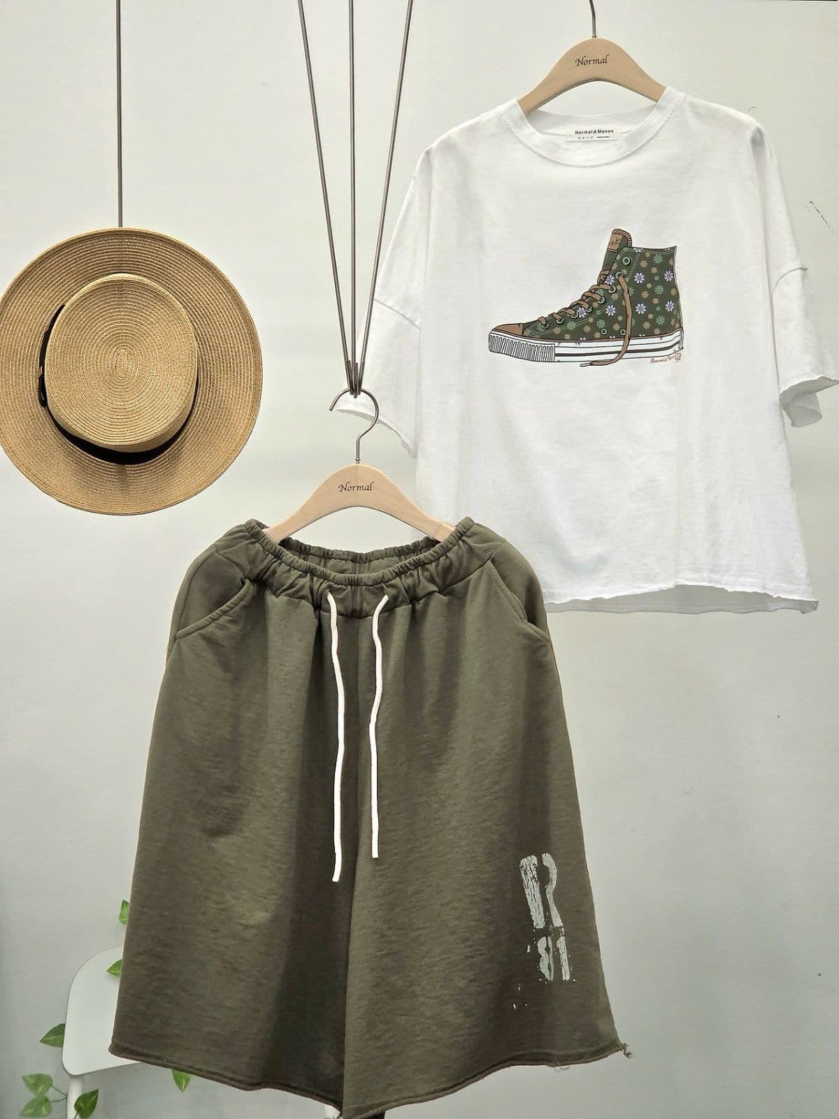 26SS New Arrival) R81 Knee-length Shorts Free Size (Fit 77.5) Track Pants Spring/Summer Shorts - 이미지 12