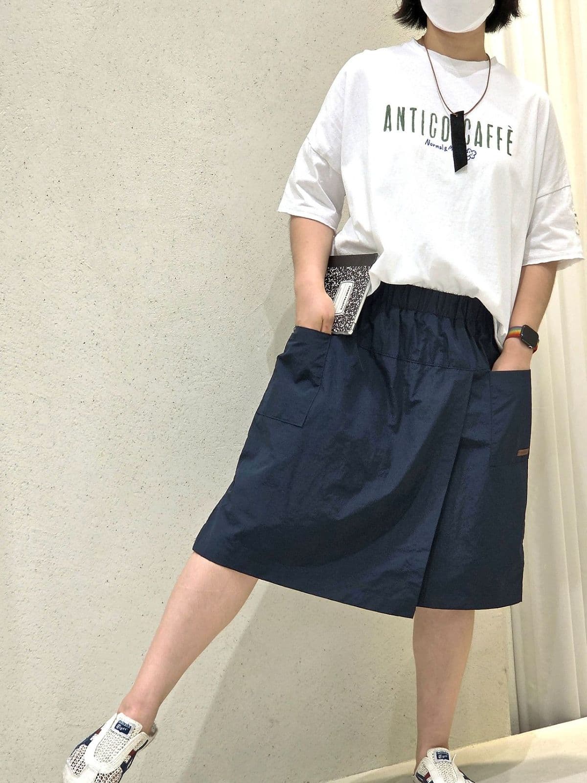26SS New Arrival) Vintage Wrap Crooked Skirt-shorts Free Size (Fit 77) Summer Crinkly Shorts Normal - 이미지 6