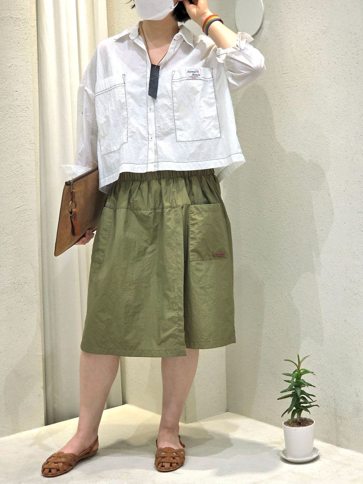26SS New Arrival) Vintage Wrap Crooked Skirt-shorts Free Size (Fit 77) Summer Crinkly Shorts Normal - 이미지 10