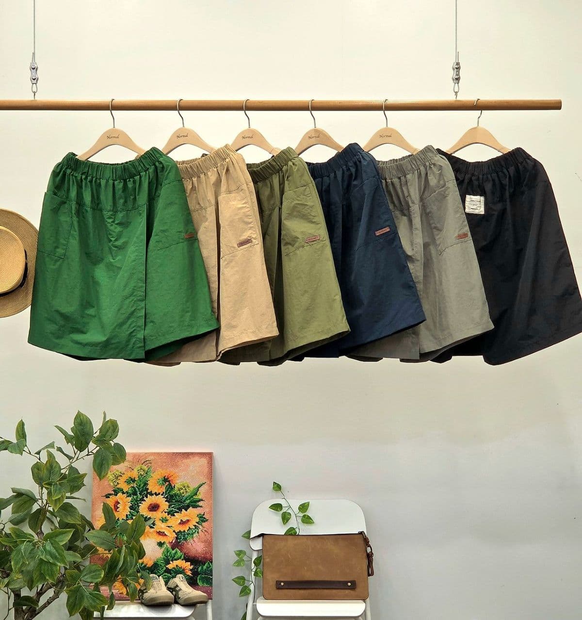 26SS New Arrival) Vintage Wrap Crooked Skirt-shorts Free Size (Fit 77) Summer Crinkly Shorts Normal - 이미지 2