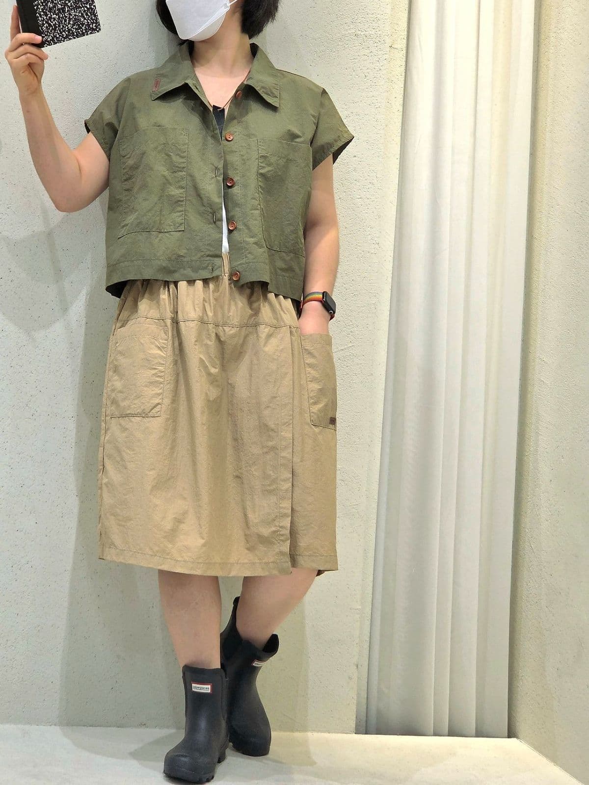 26SS New Arrival) Vintage Wrap Crooked Skirt-shorts Free Size (Fit 77) Summer Crinkly Shorts Normal - 이미지 12