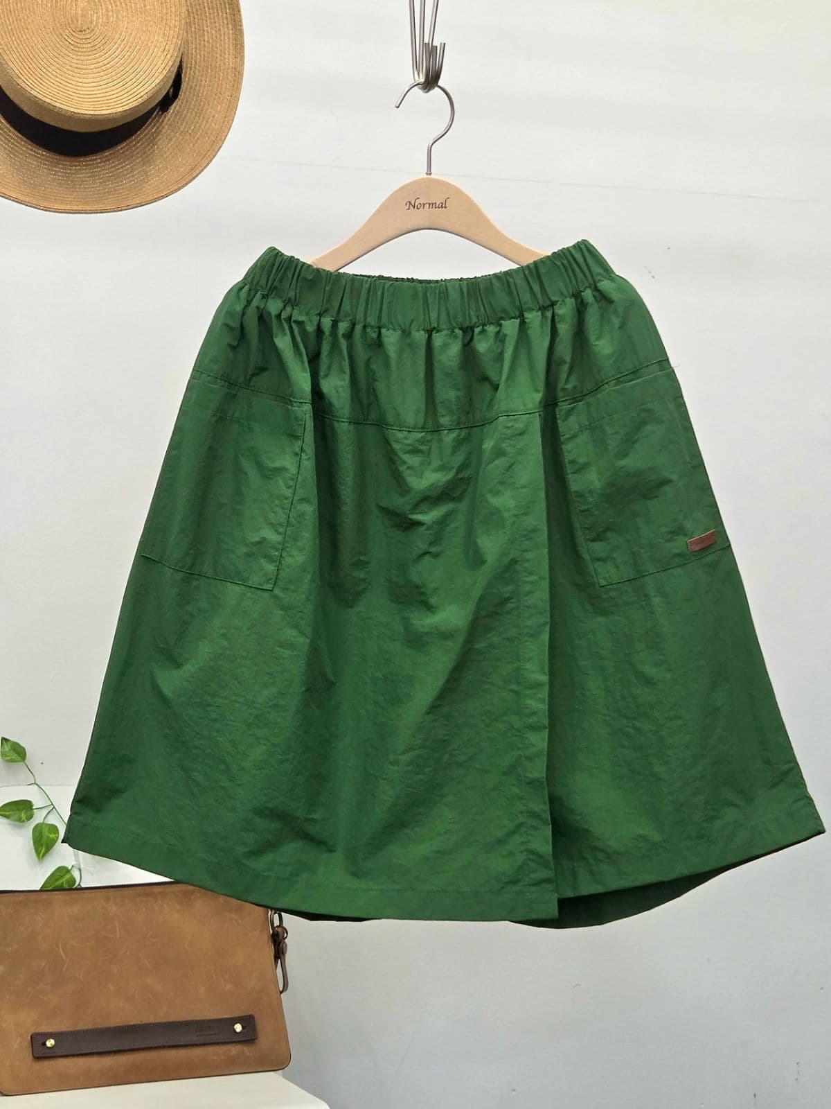 26SS New Arrival) Vintage Wrap Crooked Skirt-shorts Free Size (Fit 77) Summer Crinkly Shorts Normal - 이미지 16