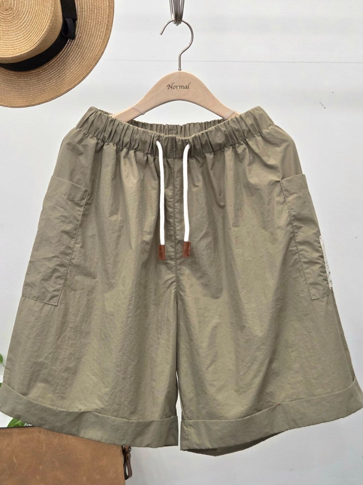 26SS New Arrival) Vintage Cargo Shorts Free Size (77 Fit) Crisp Washed Summer Pants Normal - 이미지 9