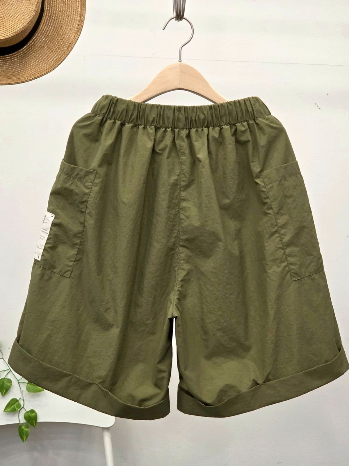 26SS New Arrival) Vintage Cargo Shorts Free Size (77 Fit) Crisp Washed Summer Pants Normal - 이미지 5