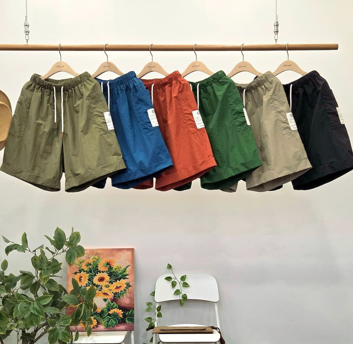 26SS New Arrival) Vintage Cargo Shorts Free Size (77 Fit) Crisp Washed Summer Pants Normal - 이미지 1