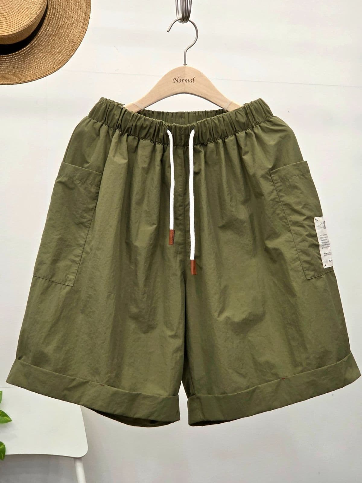 26SS New Arrival) Vintage Cargo Shorts Free Size (77 Fit) Crisp Washed Summer Pants Normal - 이미지 2