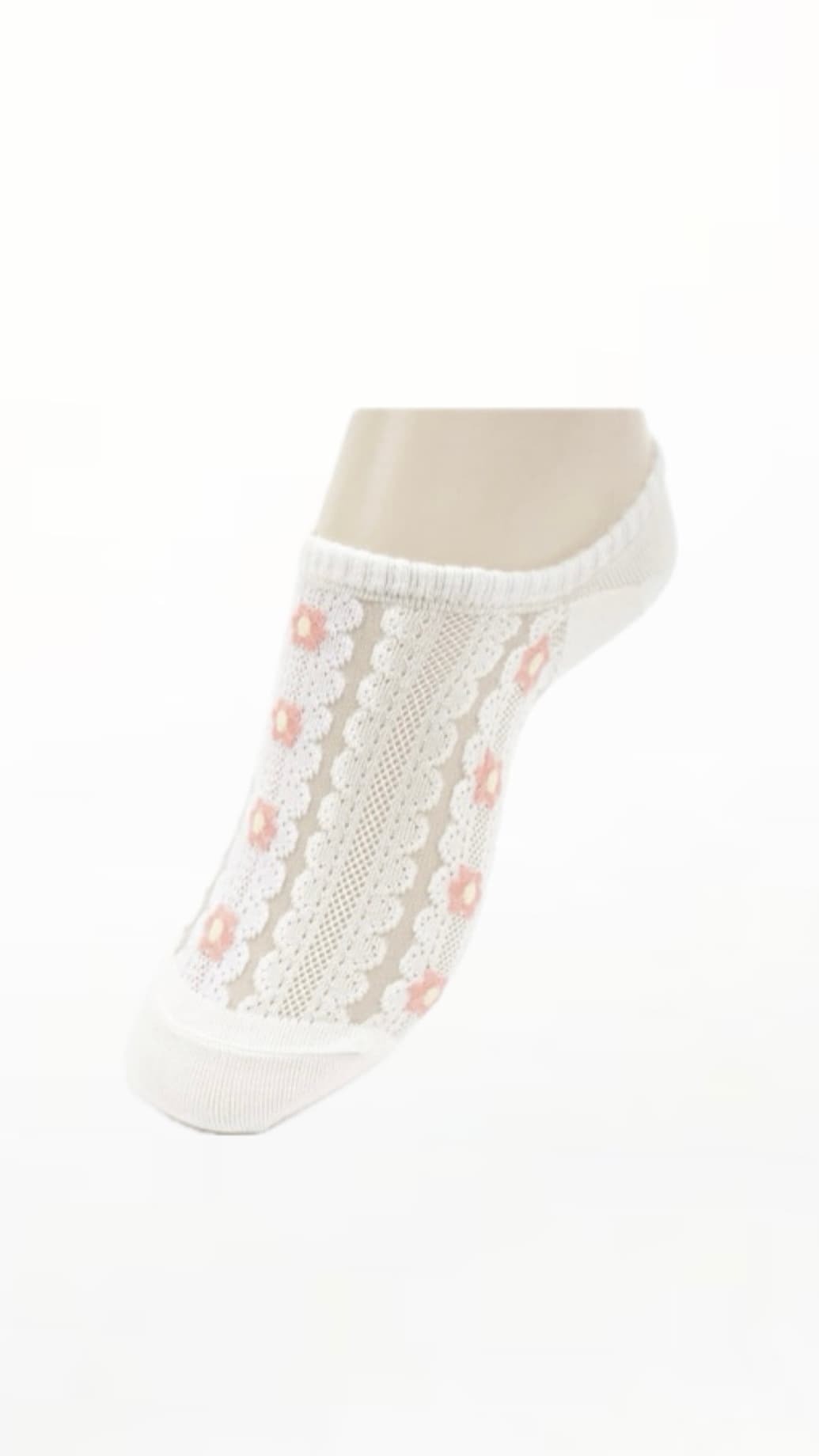 Vivid see-through spring flower mesh foot covers foot socks fake socks women's foot covers flat socks silicone foot covers domestic foot covers summer socks - 이미지 2