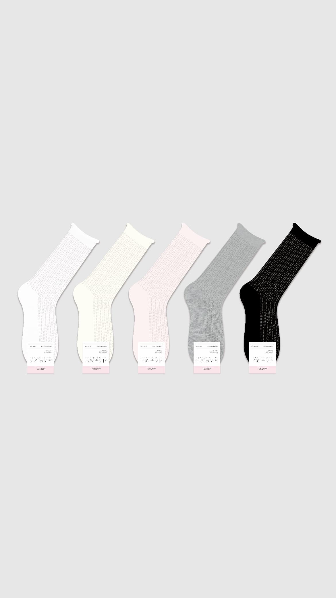 Kikiya See-through Roller Socks Pastel Socks Colored Socks Daily Socks Knee Socks Student Socks Long Socks Korean Socks - 이미지 2