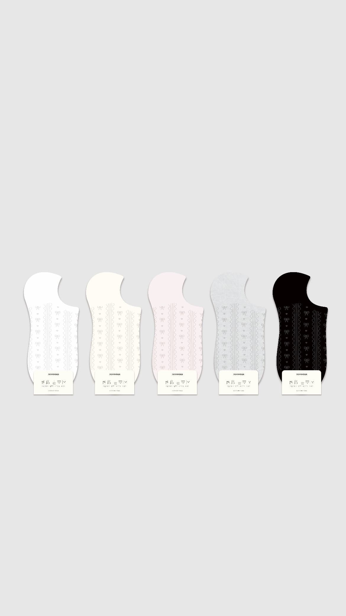 Kikiya Ribbon Pattern Non-slip Mesh Footwear See-through Footwear Women's Footwear Premium Footwear Silicone Footwear Korean Footwear Footwear Footwear Socks - 이미지 2