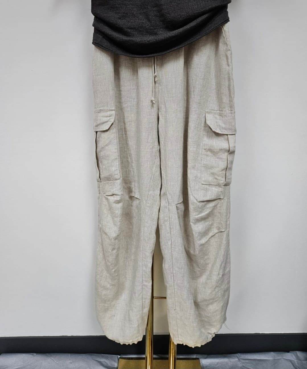 Washed linen cargo pants - 이미지 8