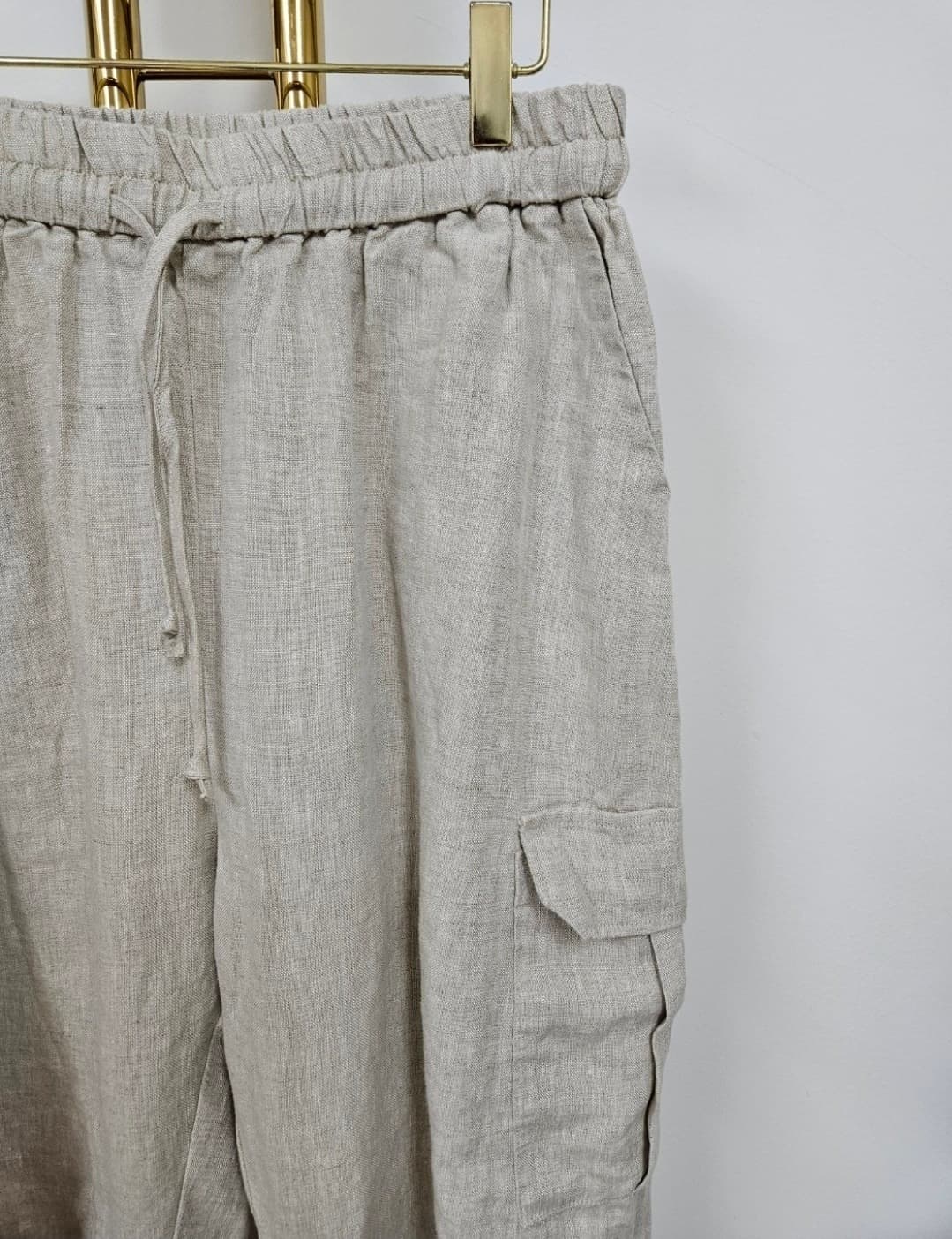 Washed linen cargo pants - 이미지 7