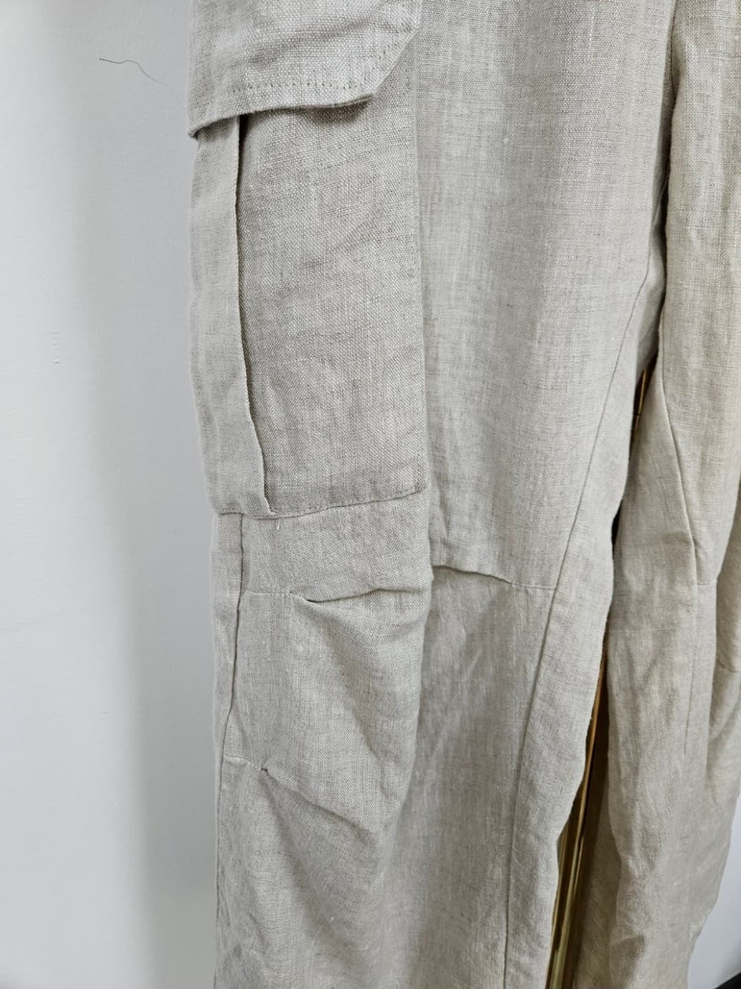 Washed linen cargo pants - 이미지 5
