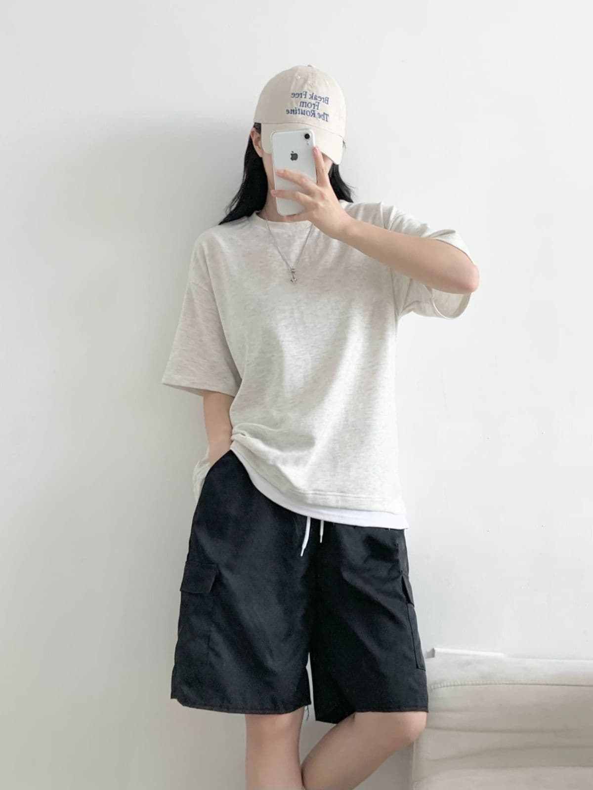 Layered short-sleeve basic t-shirt (Made in Korea) - 이미지 3