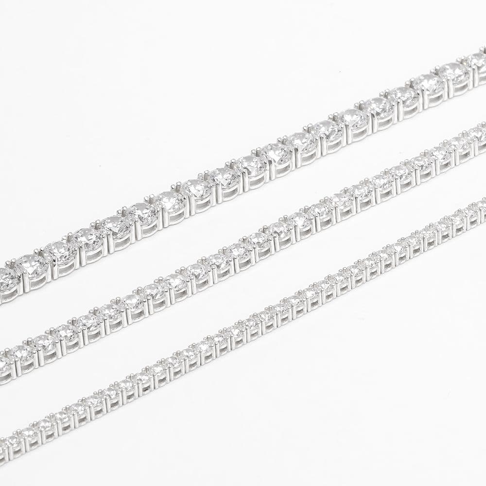 Silver tennis bracelet - 이미지 2
