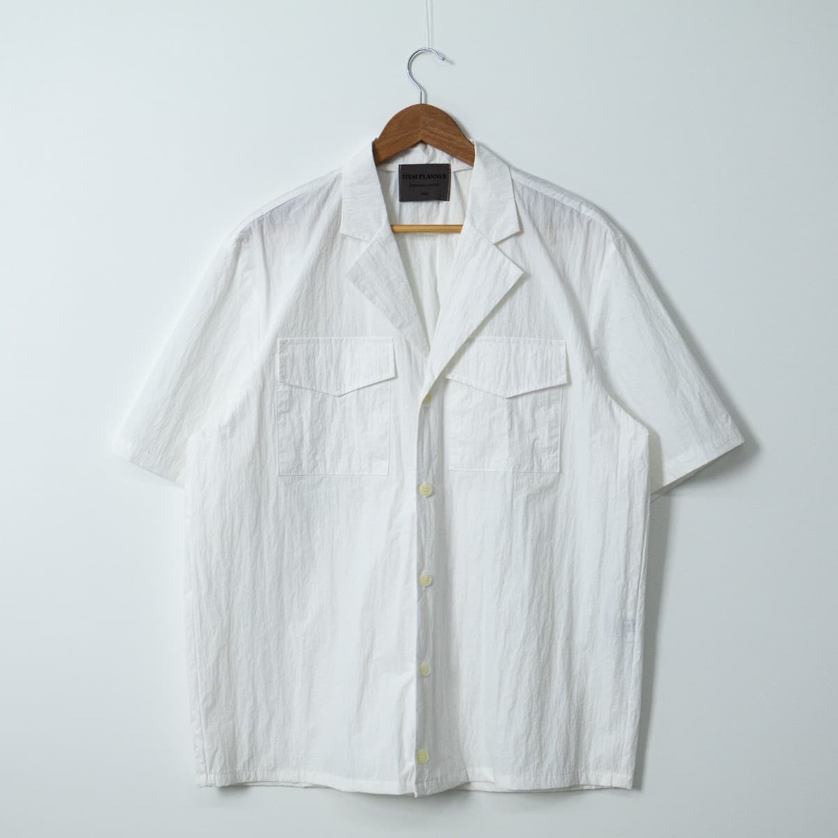 In-house Production_Two-Pocket Nylon Short-Sleeve Shirt (New Summer Arrival_Unique Sex_Crinkle_Water-Repellent Coating) - 이미지 15