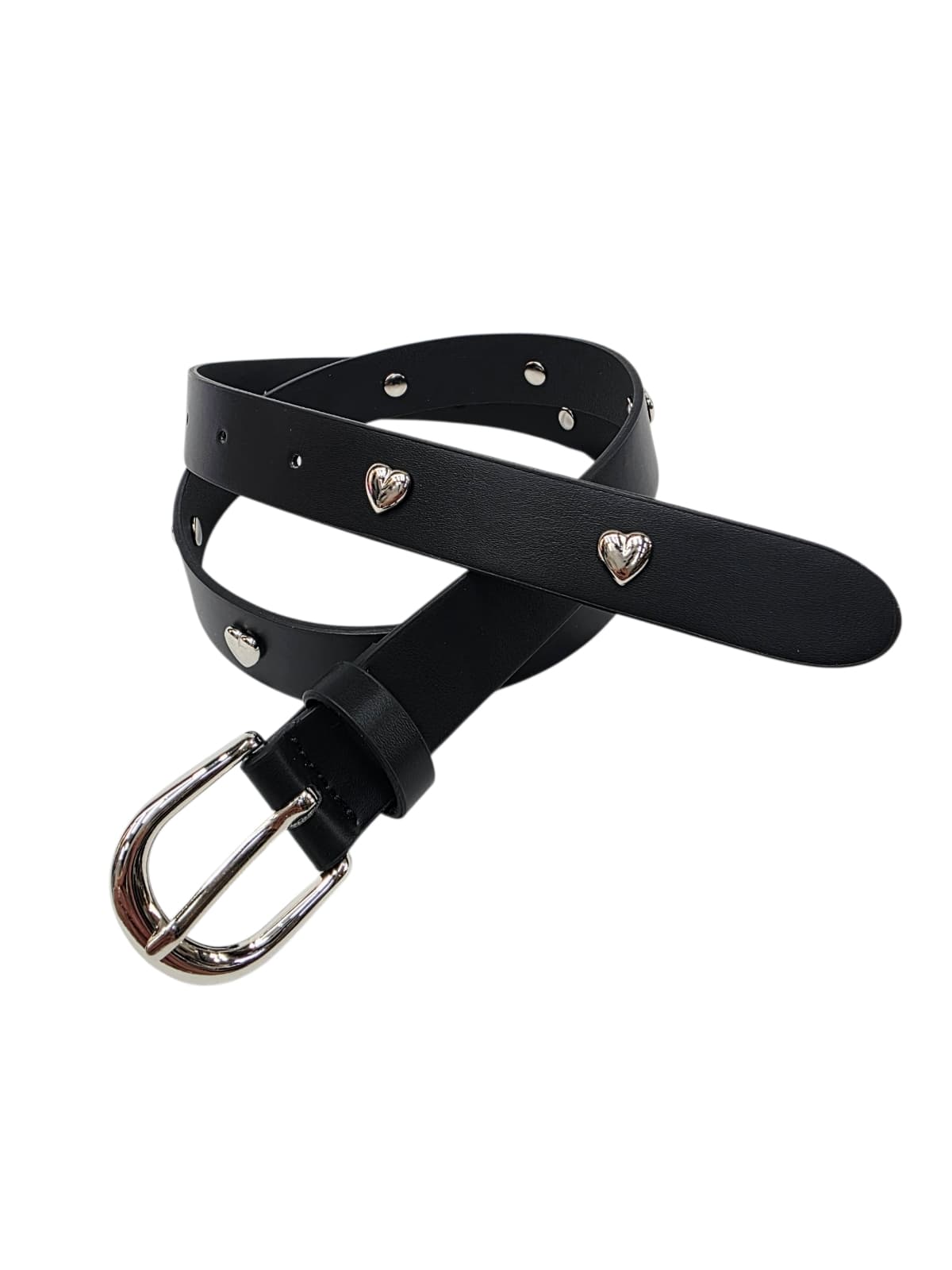 25mm Heart Stud Belt Turtle Belt Exclusive Design Belt - 이미지 2