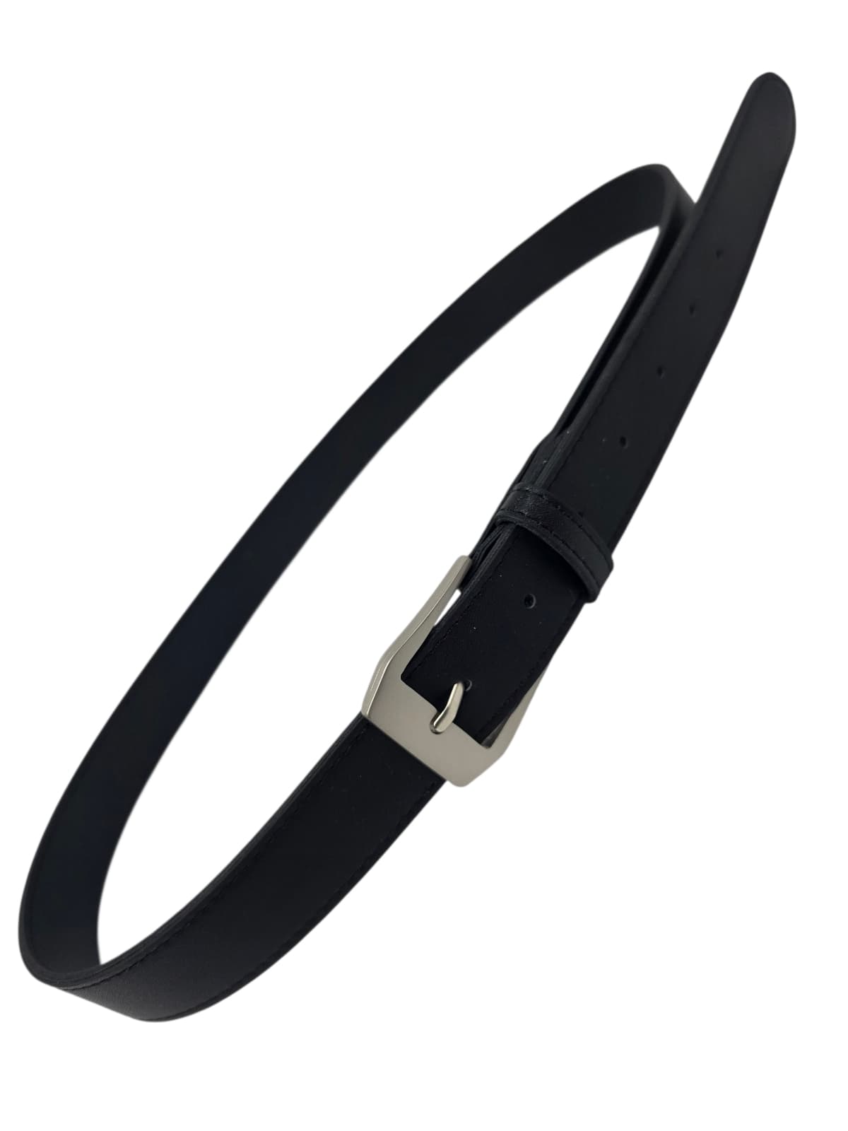 30mm Matte Pentagonal Buckle Unisex Synthetic Leather Casual Belt 5 Colors - 이미지 5