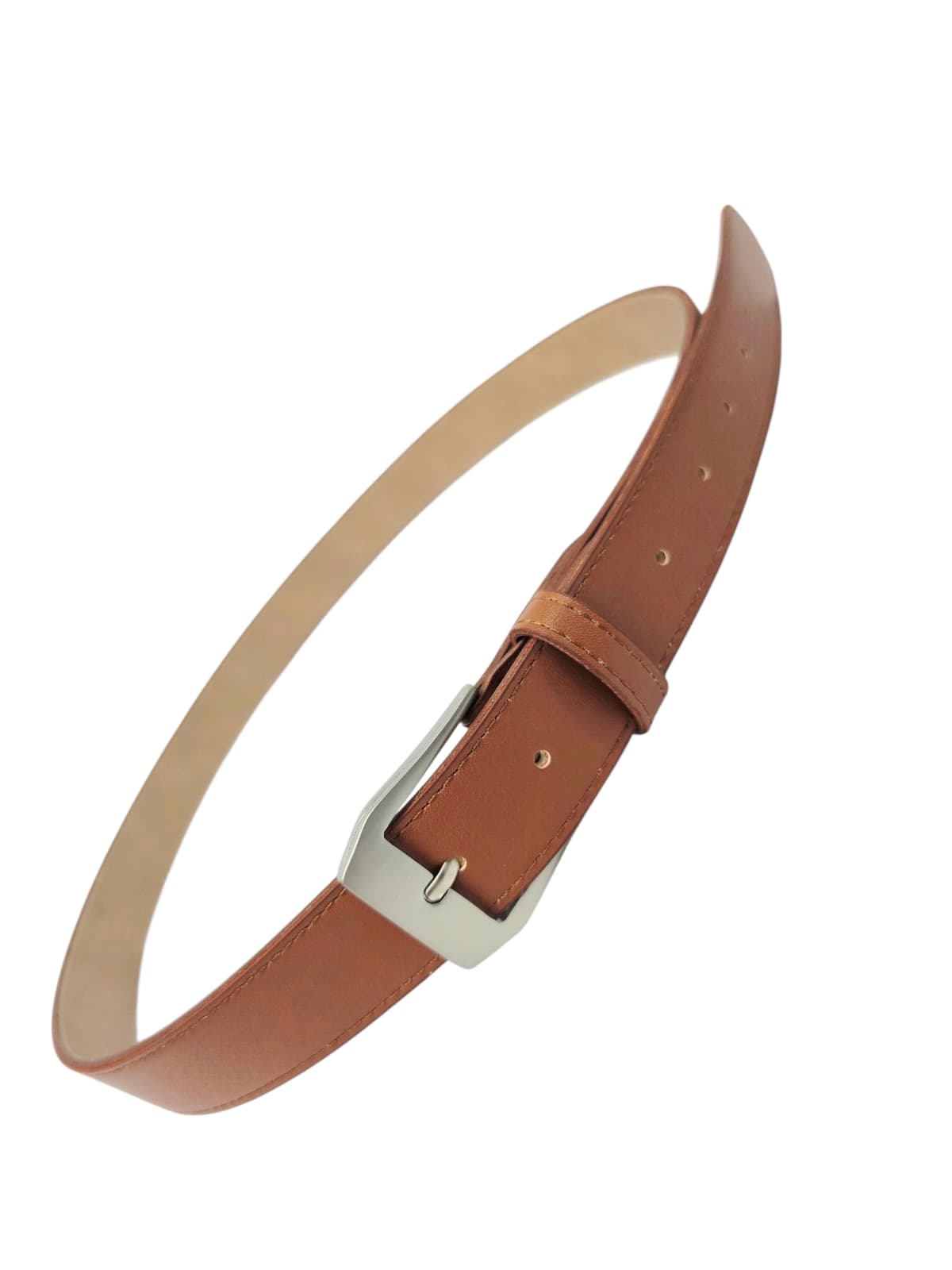 30mm Matte Pentagonal Buckle Unisex Synthetic Leather Casual Belt 5 Colors - 이미지 7