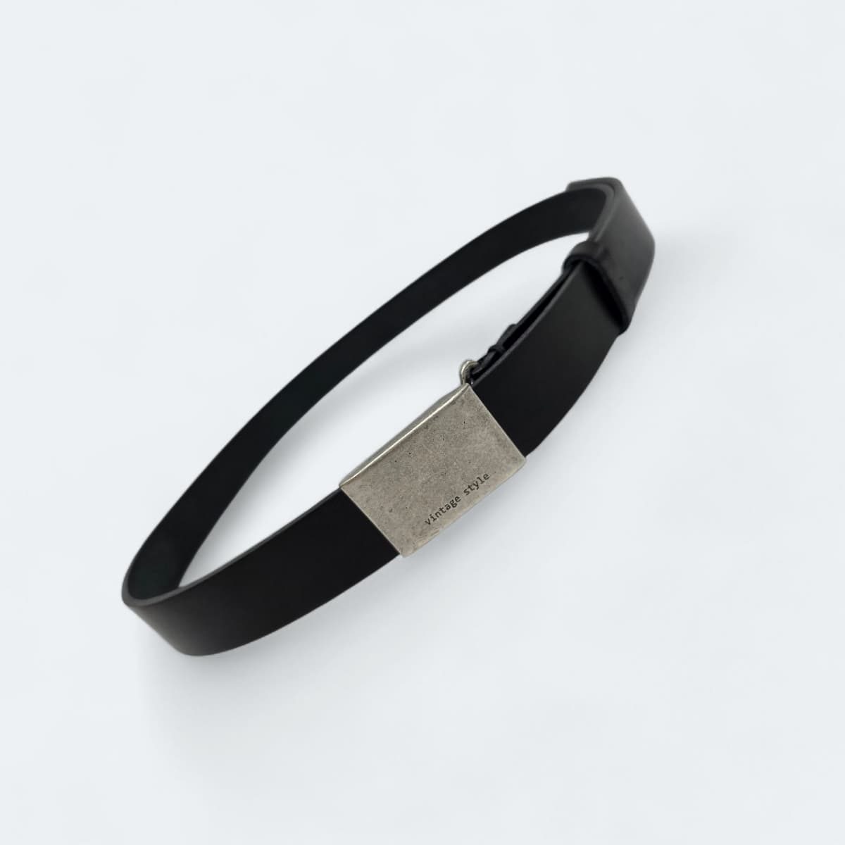 25mm Vintage Plate Decoration Real Full Grain Leather Belt - 이미지 10