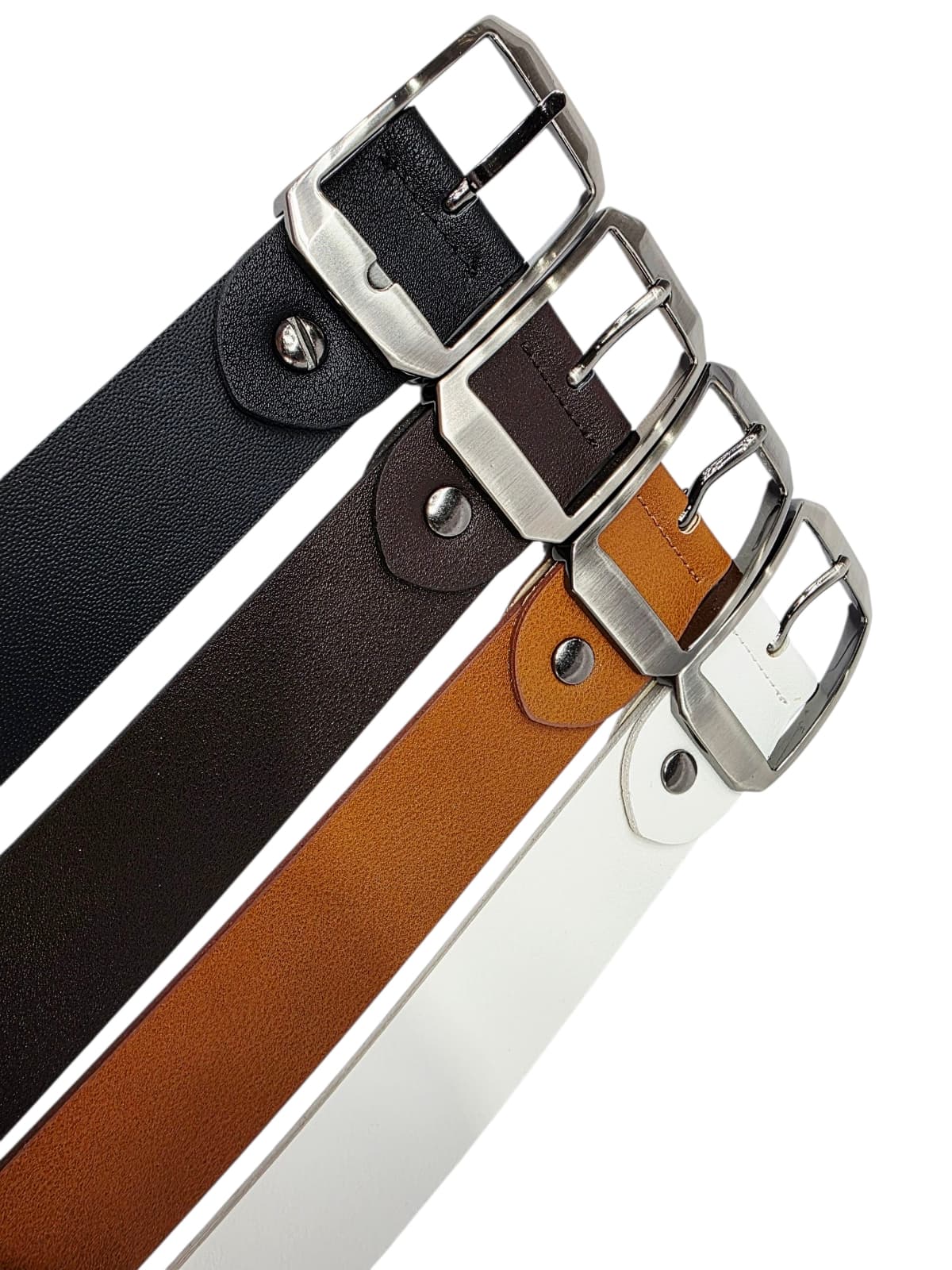 33mm Men's Octagonal Silver Belt - 이미지 2