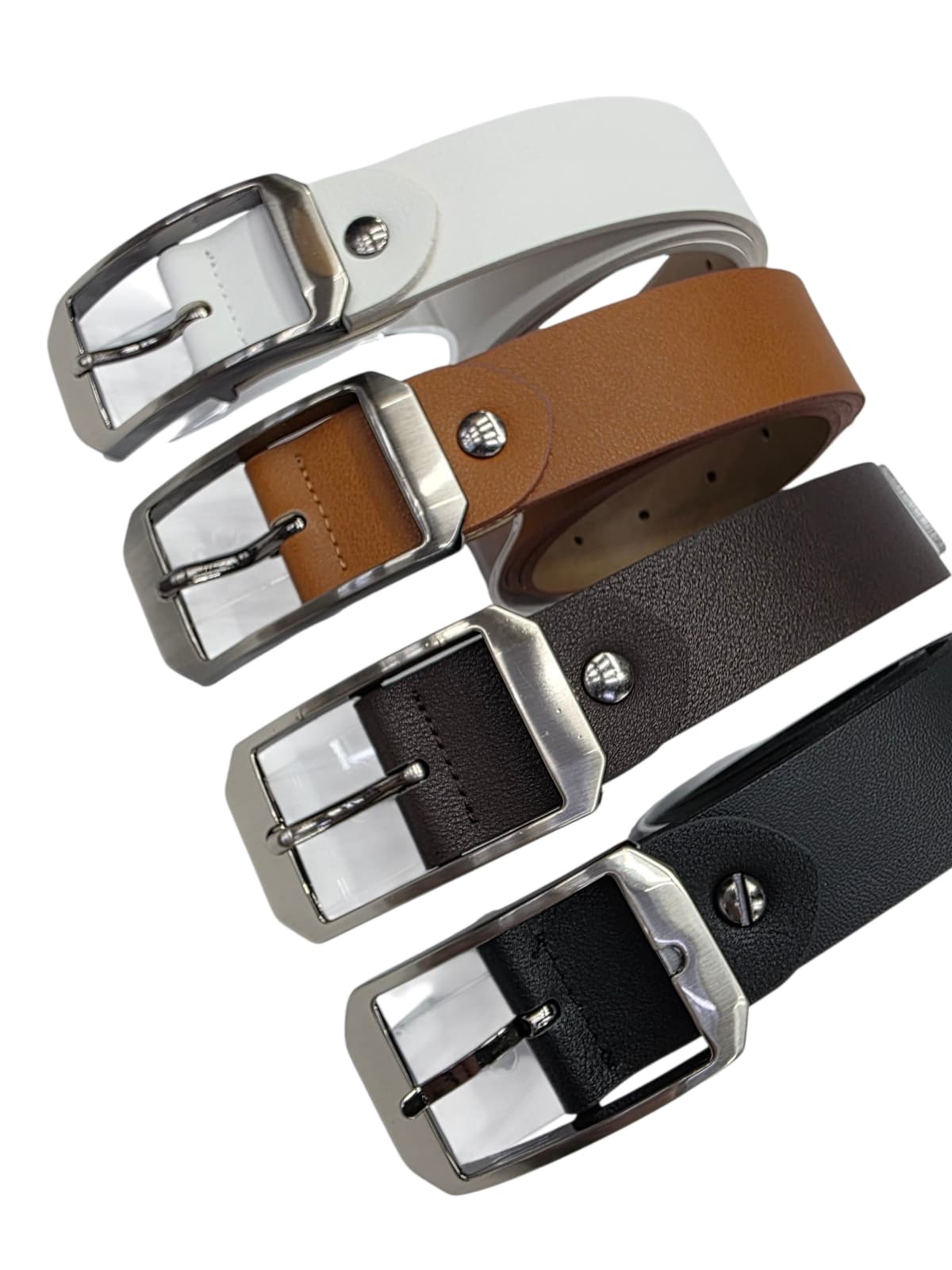 33mm Men's Octagonal Silver Belt - 이미지 6