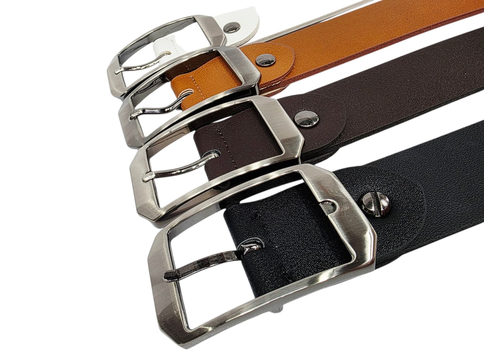 33mm Men's Octagonal Silver Belt - 이미지 5