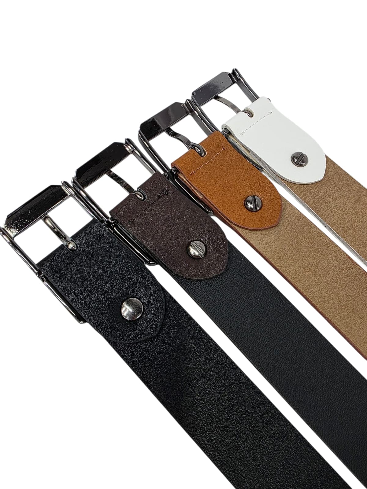 33mm Men's Octagonal Silver Belt - 이미지 3