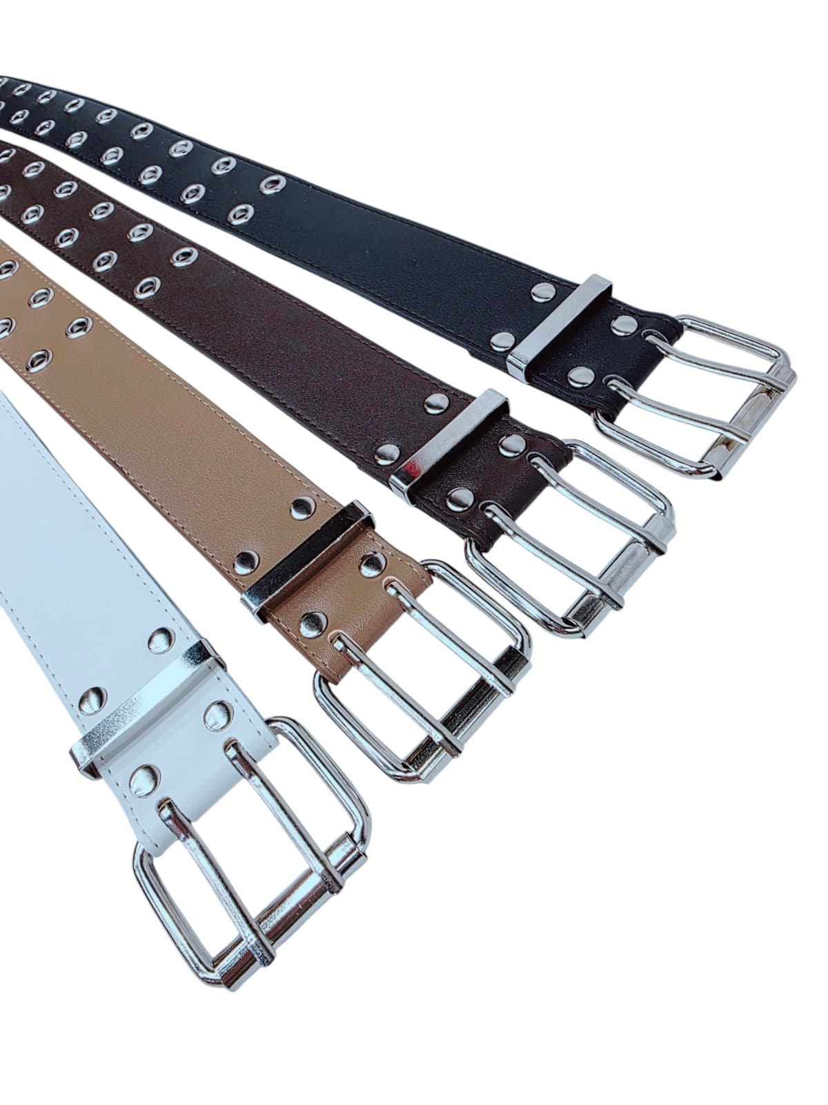 40mm Wide Eyedome Double-Tip Belt - 이미지 3
